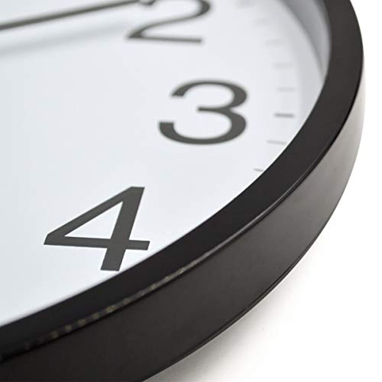 10 in Large Wall Clock Silent Indoor Outdoor Battery Powered Analog Office Home