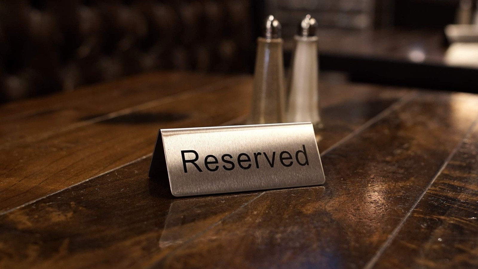Reserved Table Signs 4.75×1.75 – 6 Pack