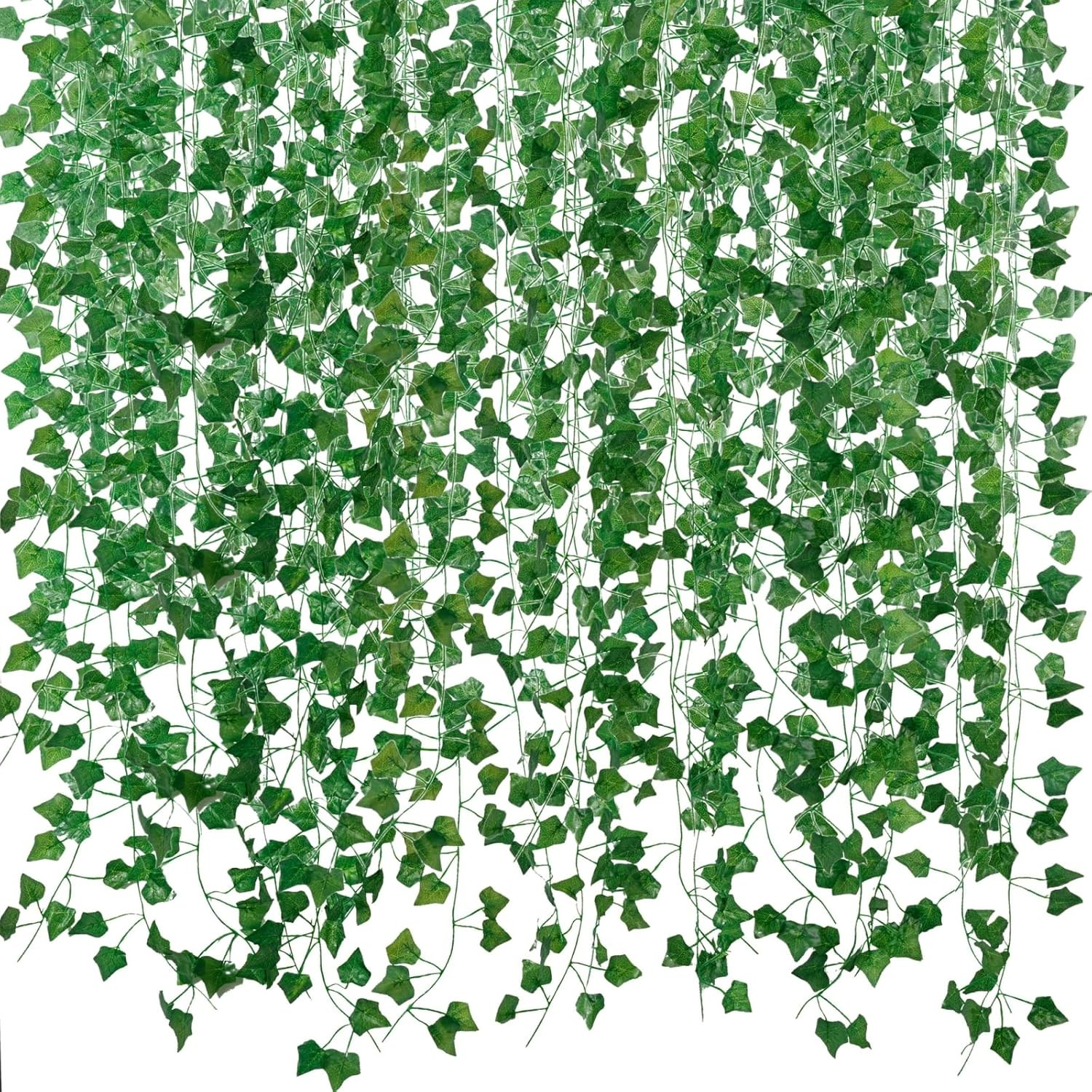 Fake Vines for Room Decor(12 Pack 84 Feet) Aesthetic Artificial Plant Ivy Leaves
