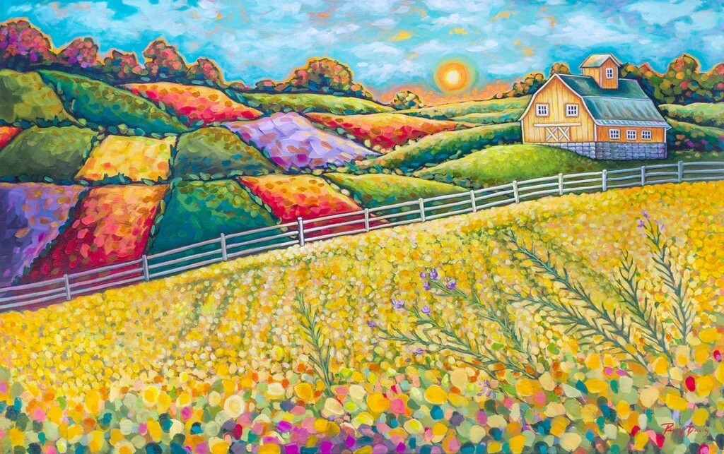 Golden Days, Peggy Davis, Wall Art Print Poster 11″ x 14″ 3478
