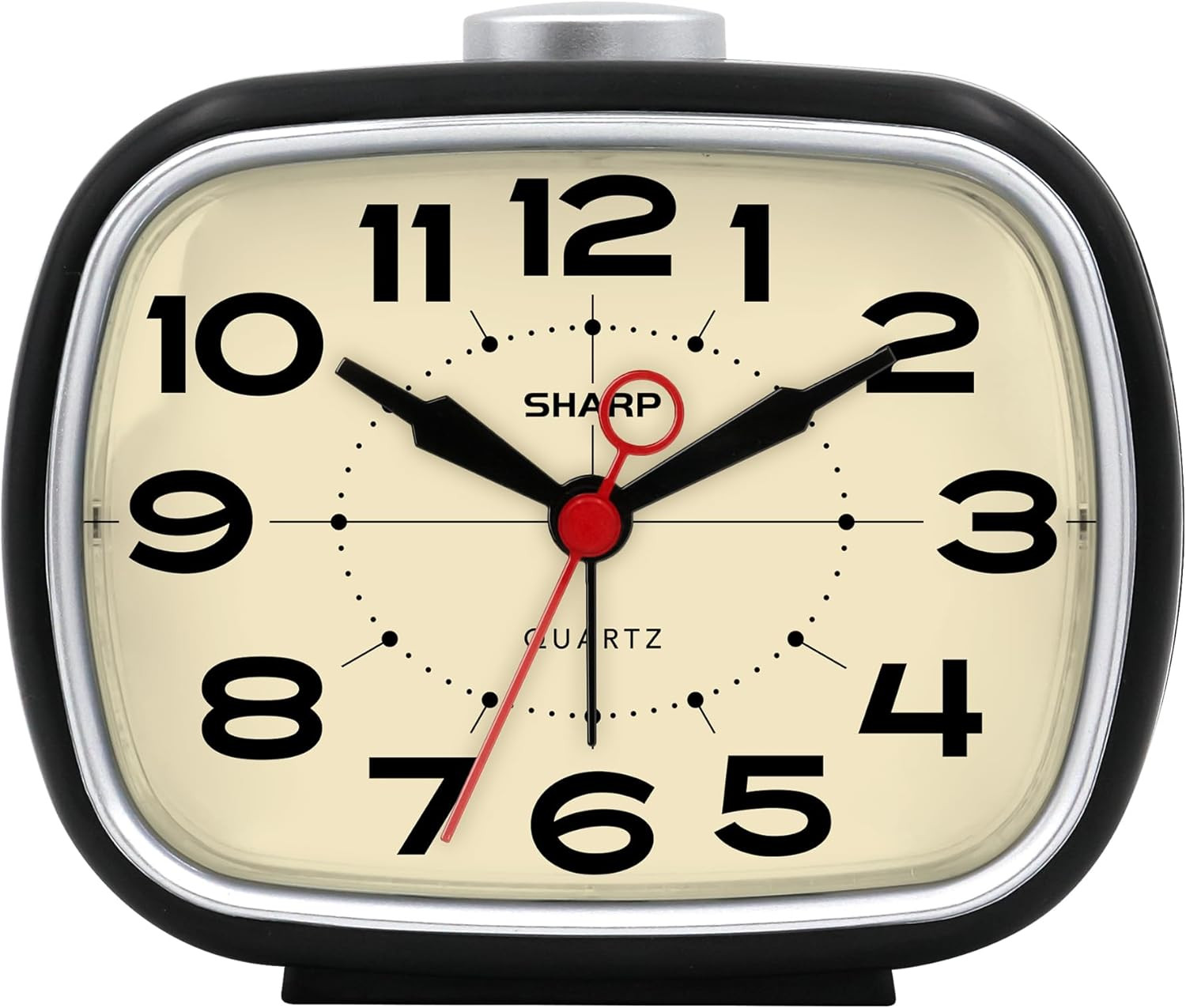 Battery Powered Alarm Clock, Retro Battery Operated Alarm Clock for Bedrooms, Of