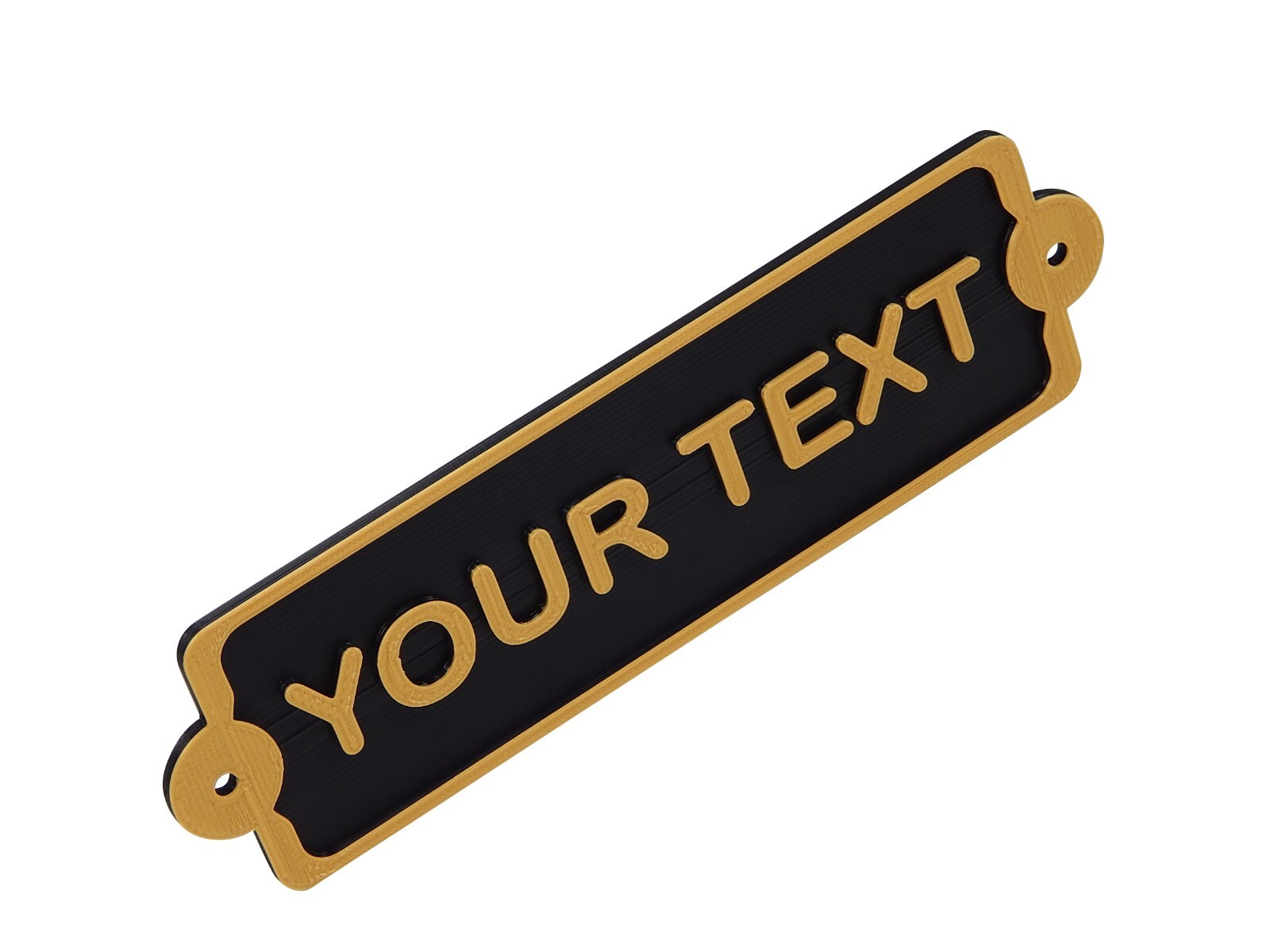 Plastic Custom Personalized Customized Vintage Style Sign Plaque Home Office