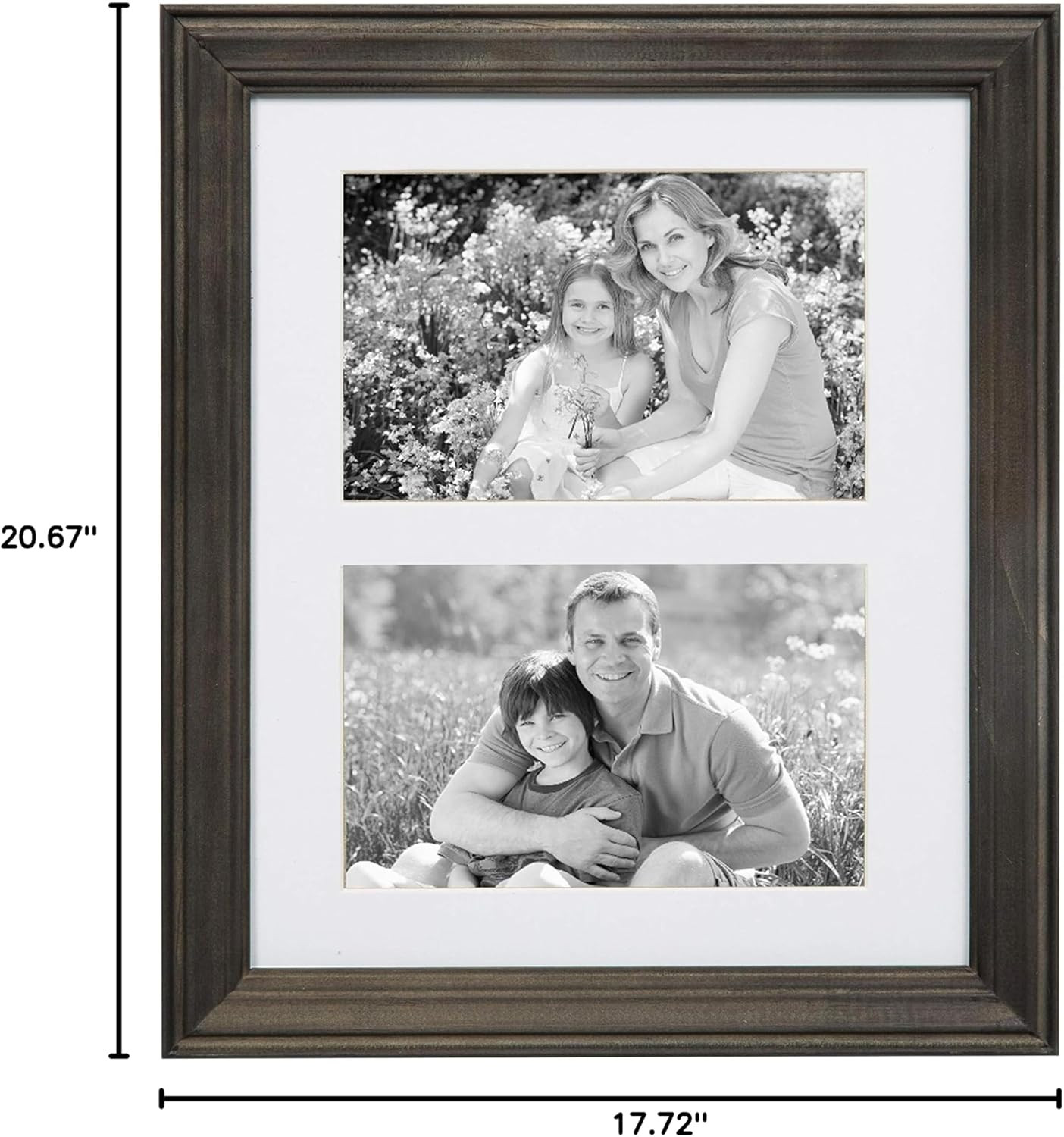 Bordeaux Gallery Wall Kit – 10 Assorted Frames in Charcoal Gray Finish