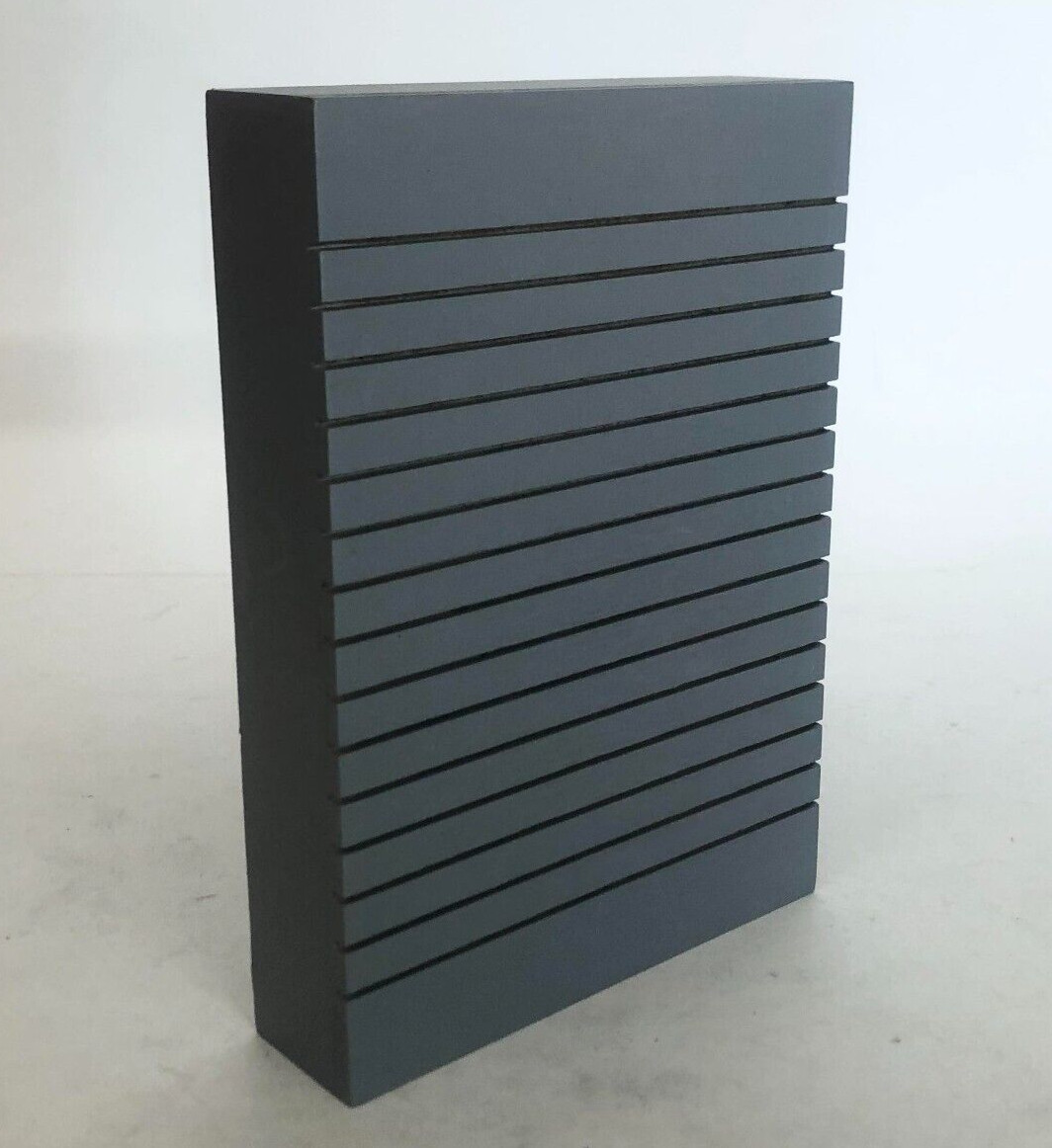 Wooden Small Message Letter Board 5X7in, Free Standing,Gray, NO LETTERS INCLUDED