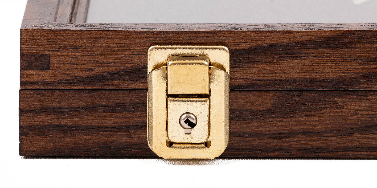 Two Timbers Small Display Case Walnut Finish 2″x10″x12″ Knife Arrowhead Pins