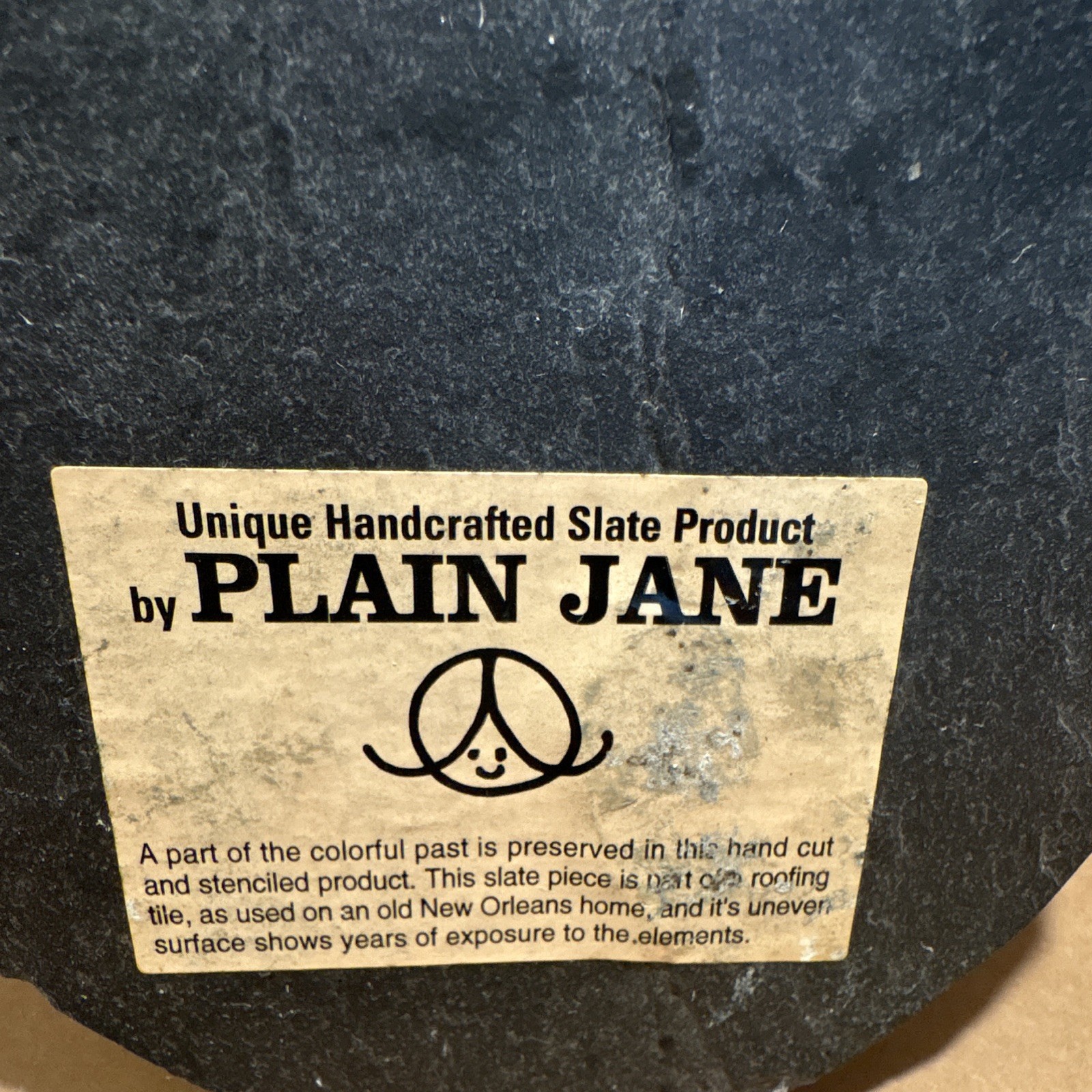 Plain Jane Handmade Hanging Slate Plaque “If Friends Were Flowers I’d Pick You”