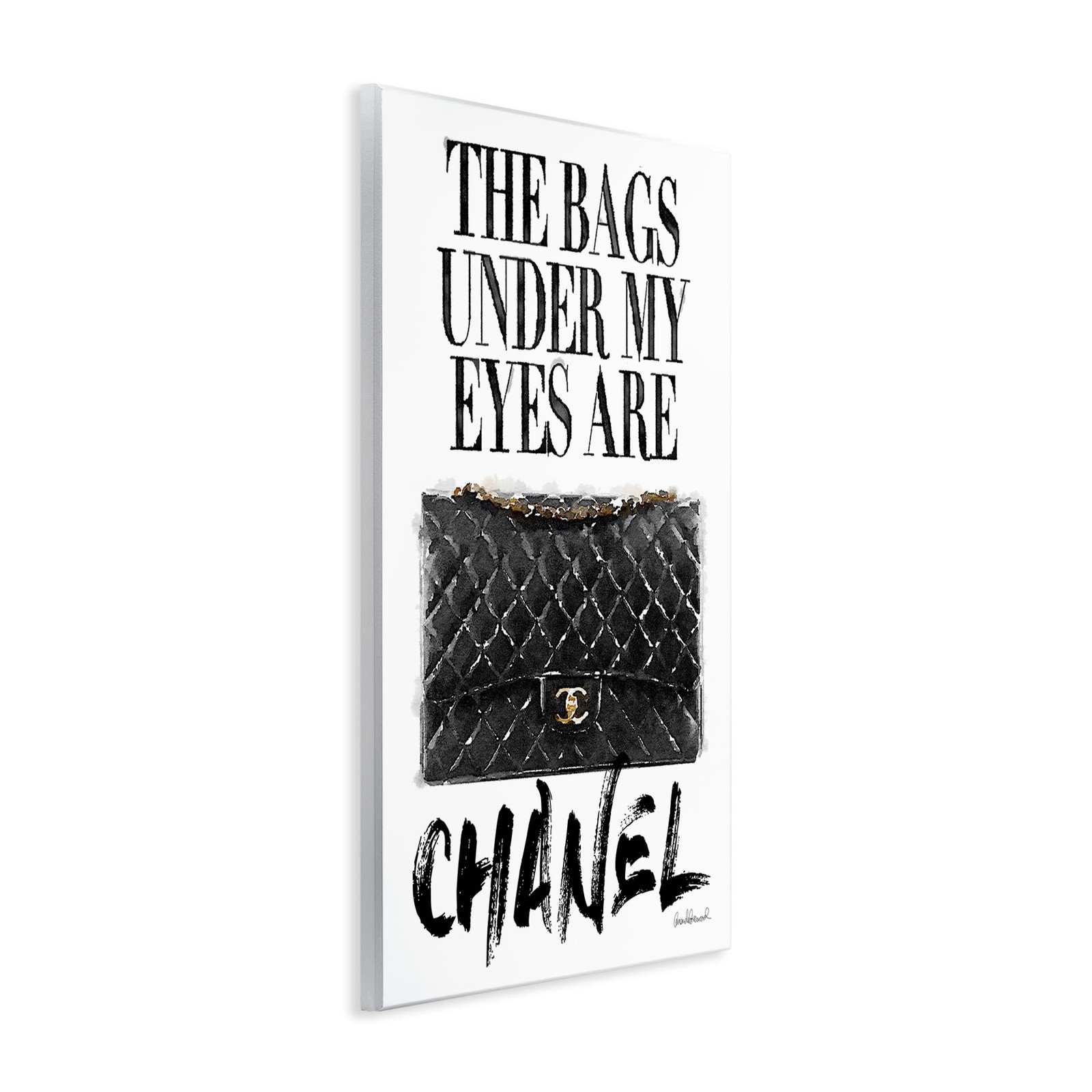 ‘Glam Bags Under My Eyes’, Wall Plaque Art, 10 x 15 Inches, Easy to Hang and …