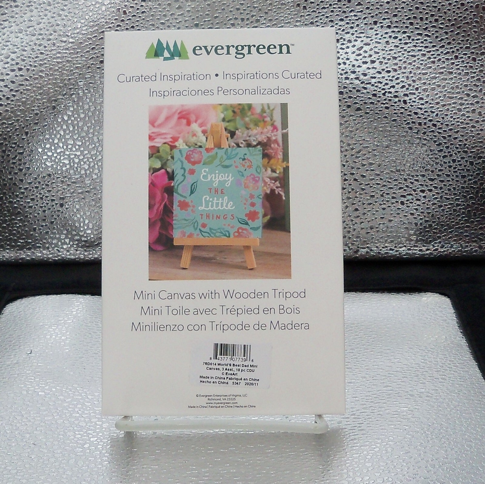 A Father Mini Canvas with Easel Table Decor 3.25″x6″ New Evergreen Enterprises