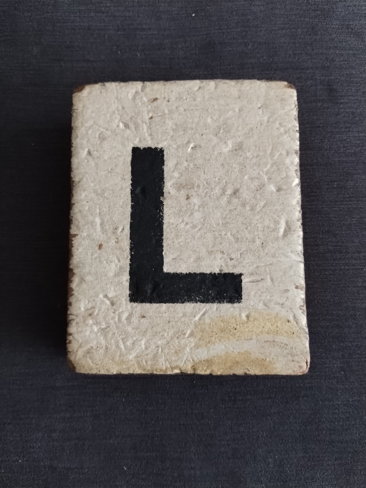 Rustic Marlin Farmhouse Wooden Block Letter L 4.5″ X 5.5″ X 2″ Chunky Primitive