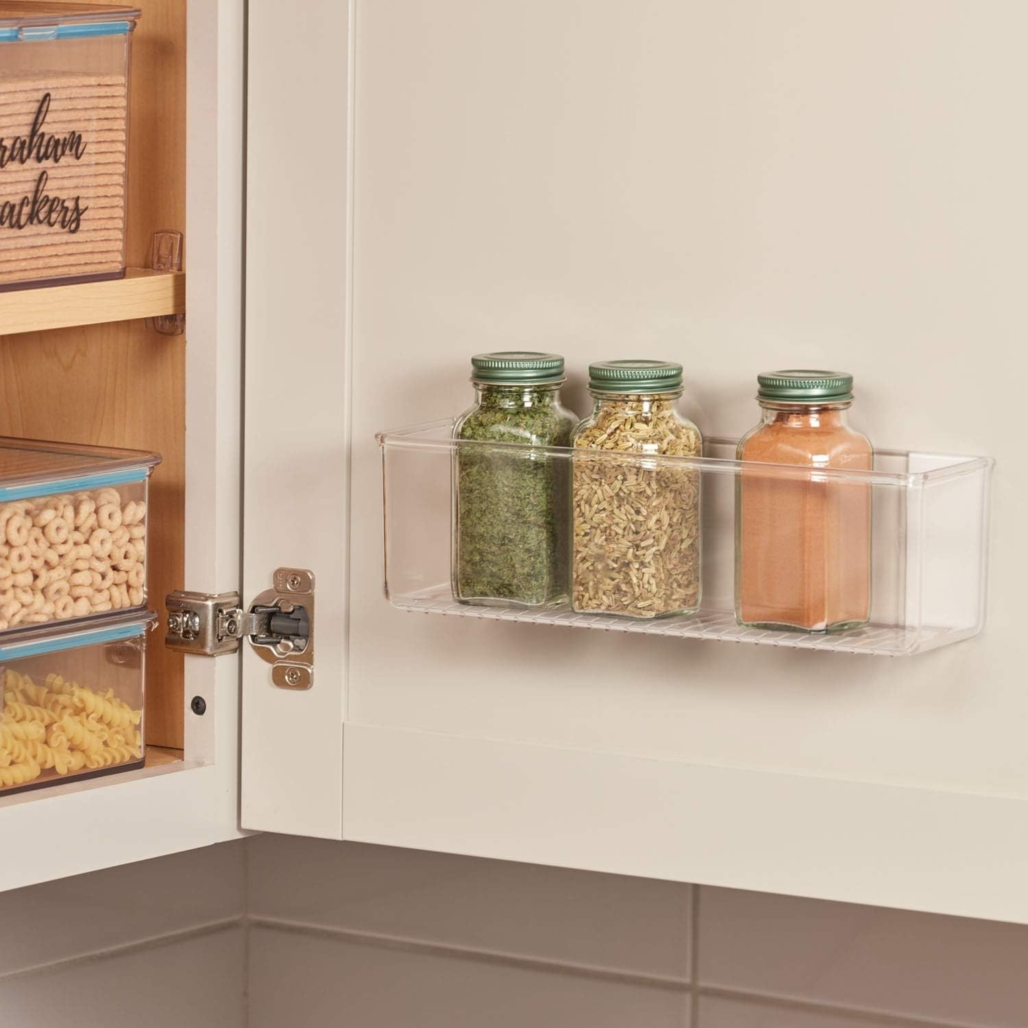 Compact Clear Storage Organizer – Perfect for Kitchen, Bathroom & Office Walls
