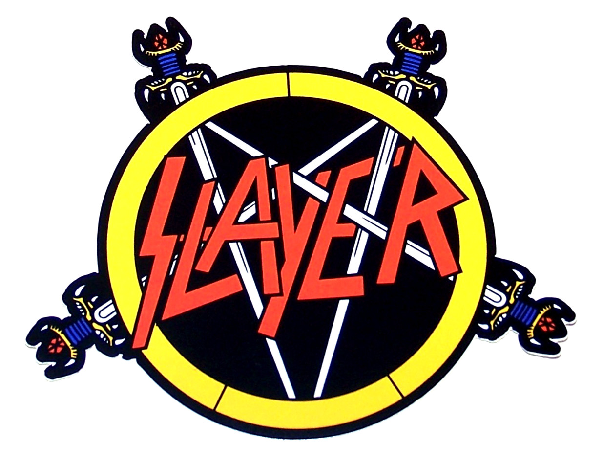 SLAYER – Logo LARGE Die Cut Sticker Decal Official Heavy Metal Music Band