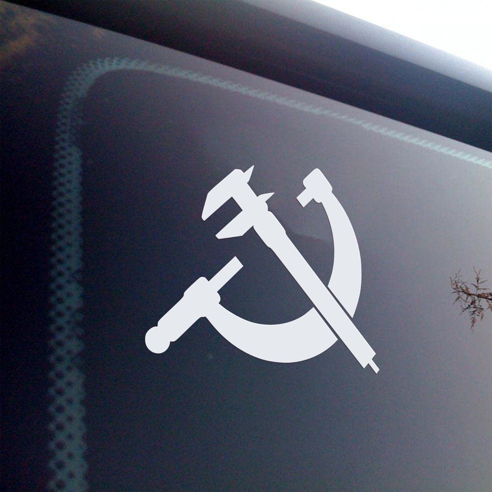 Crossed Calipers & Micrometer Decal – Mechanical Engineering Vinyl Sticker