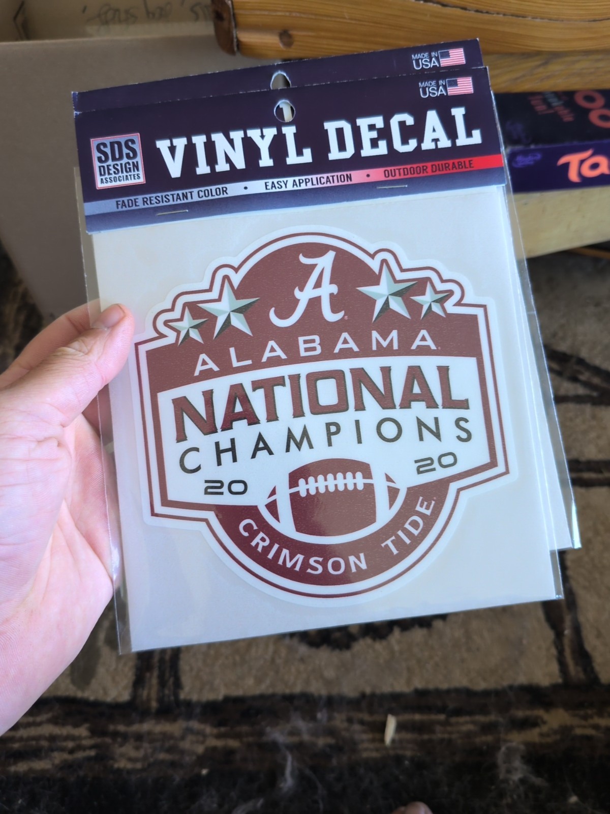 Alabama National Champions 2020 6″ Weather Proof Sticker – Die Cut Application