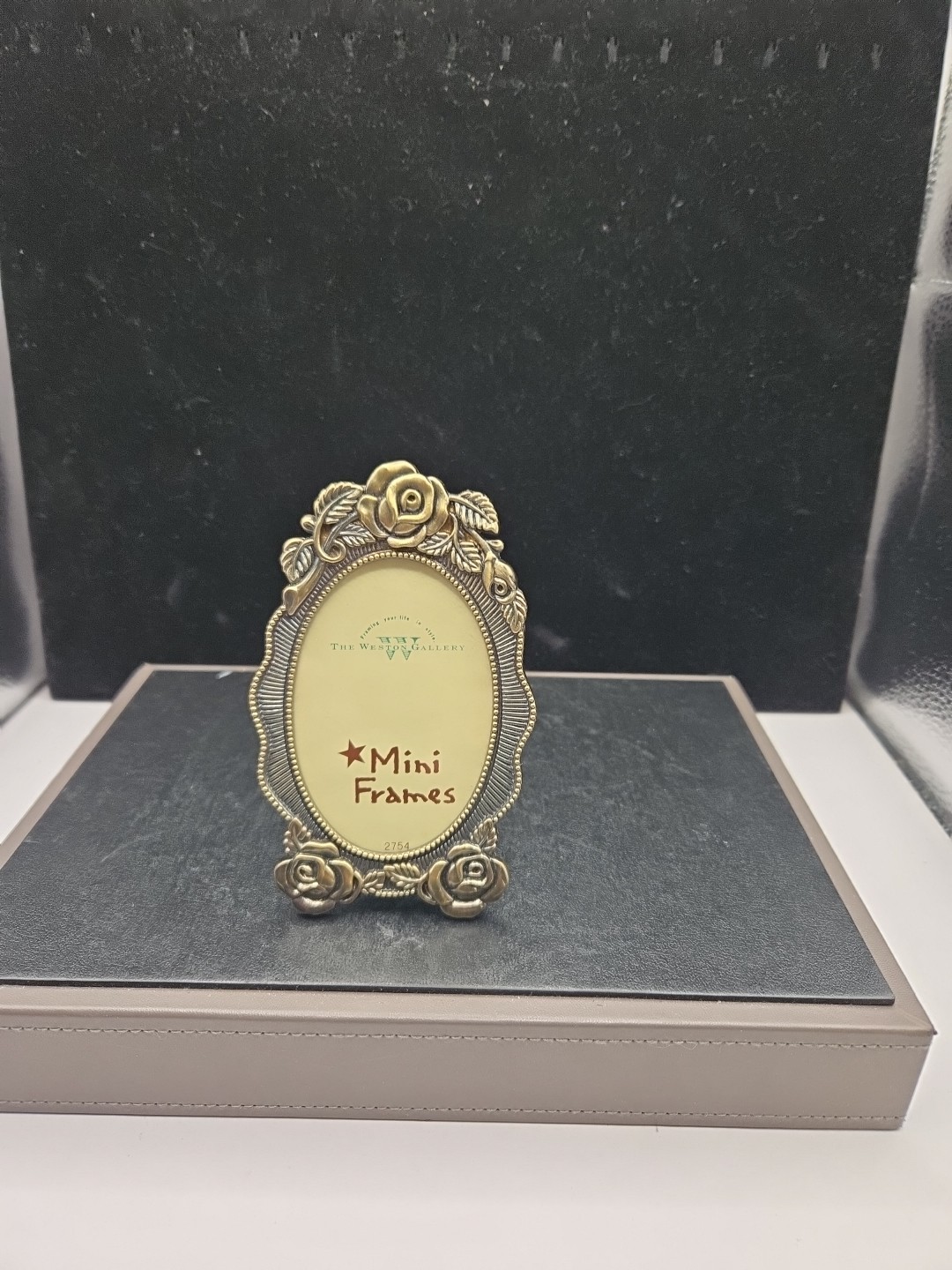 Weston Gallery Rose Mini Oval Metal Frame 4.75″ X 3″