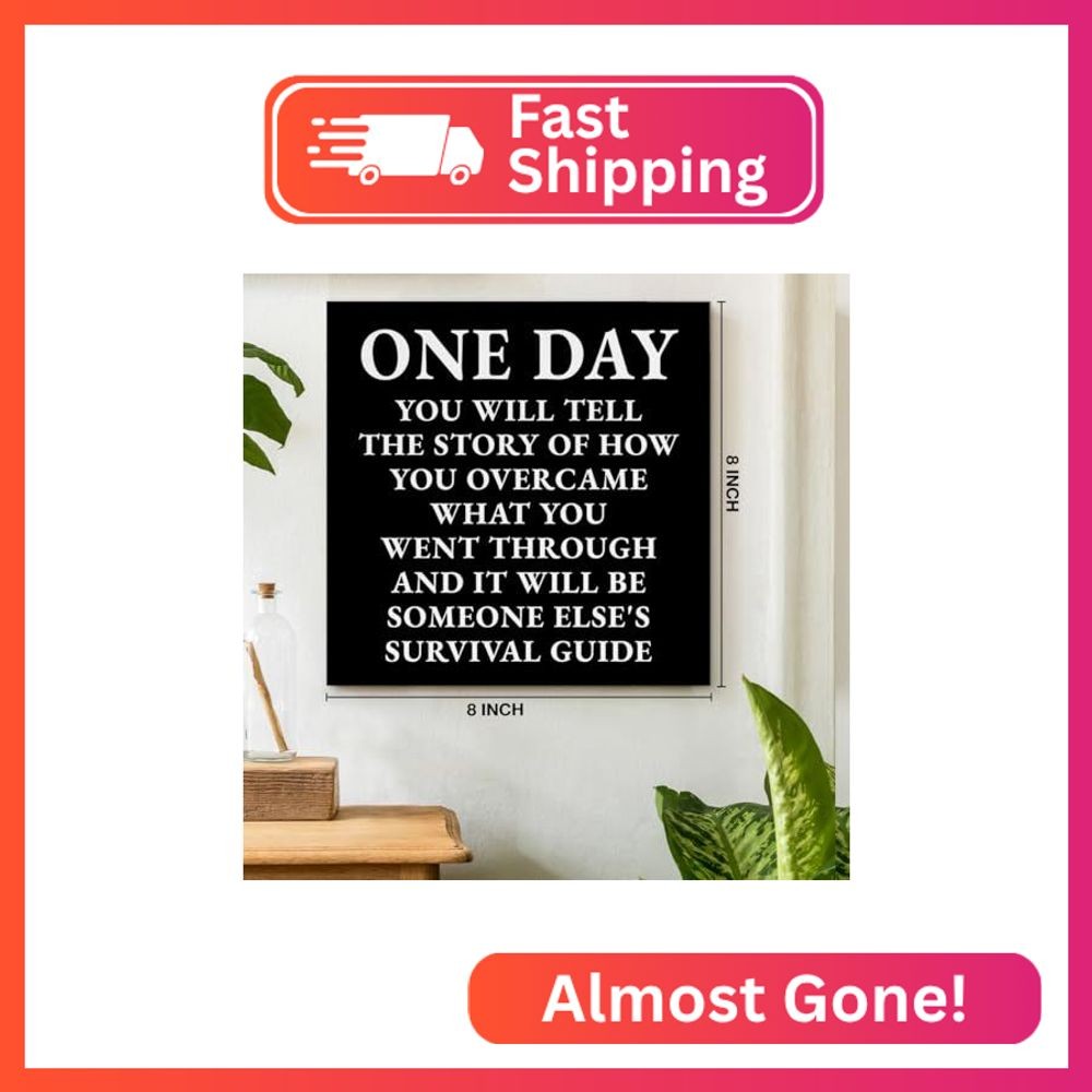 Inspirational Quotes Wall Art Decor, Black Office Decor for Men, Motivational Su
