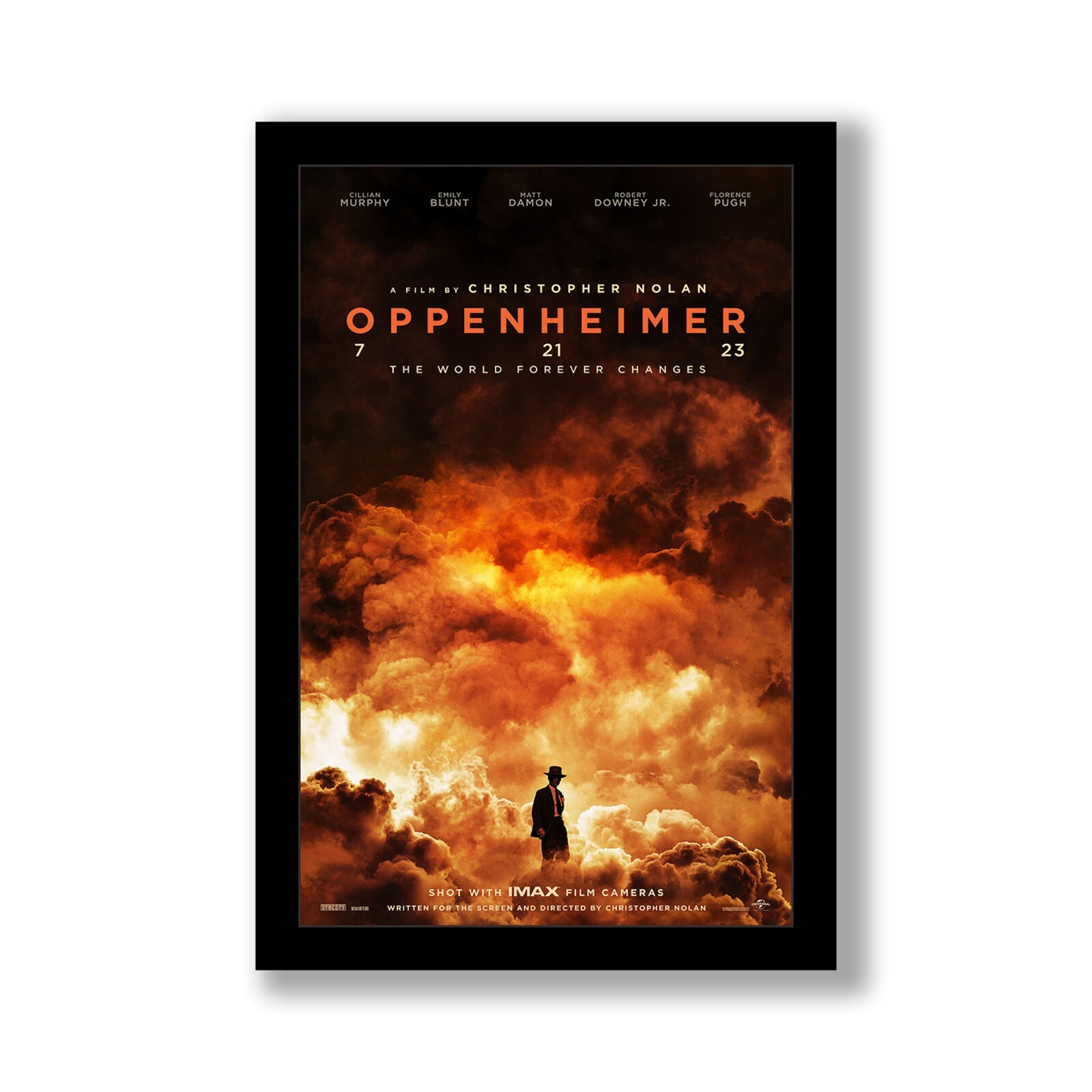 OPPENHEIMER – 11×17 Framed Movie Poster by Wallspace