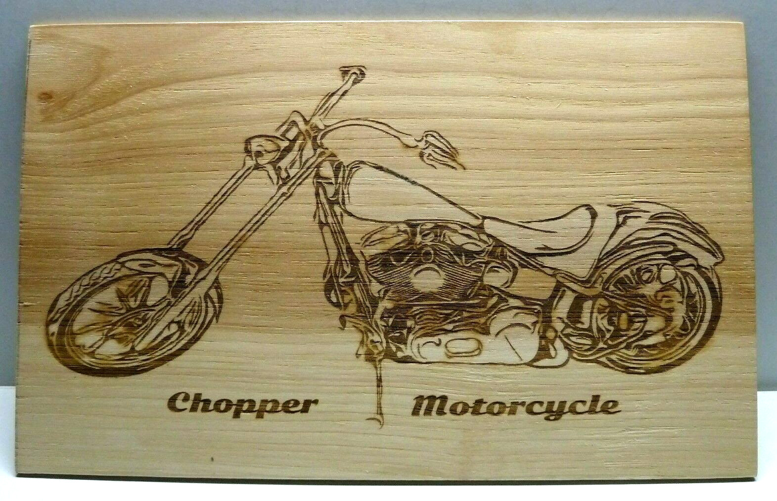 Classic Chopper Motorcycle Wood Engraved Plaque,Wall Art,Car Art,Wall Hanging
