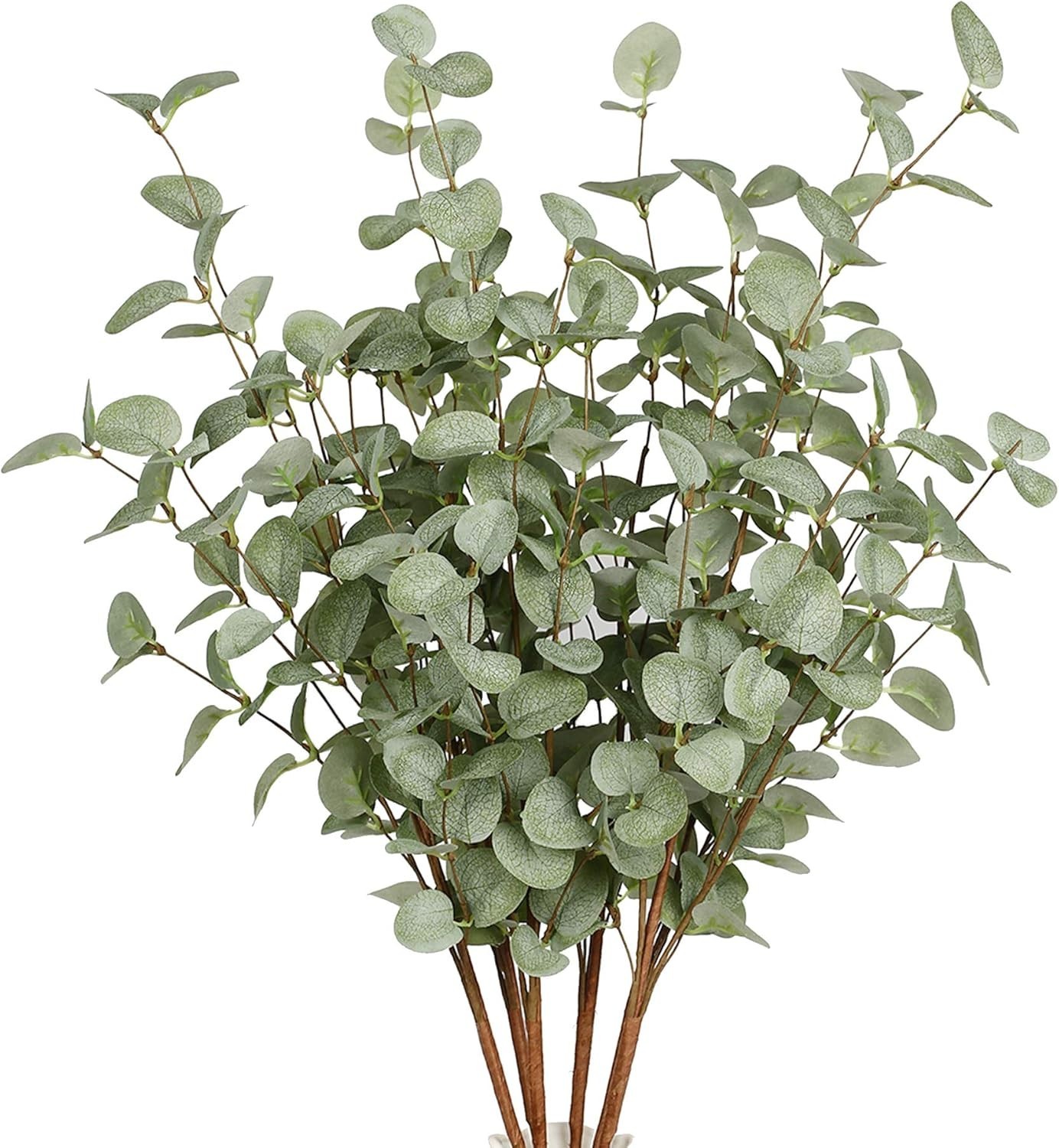 Versatile 6 Pcs Eucalyptus Leaf Spray – Adjustable Length for Stunning Displays