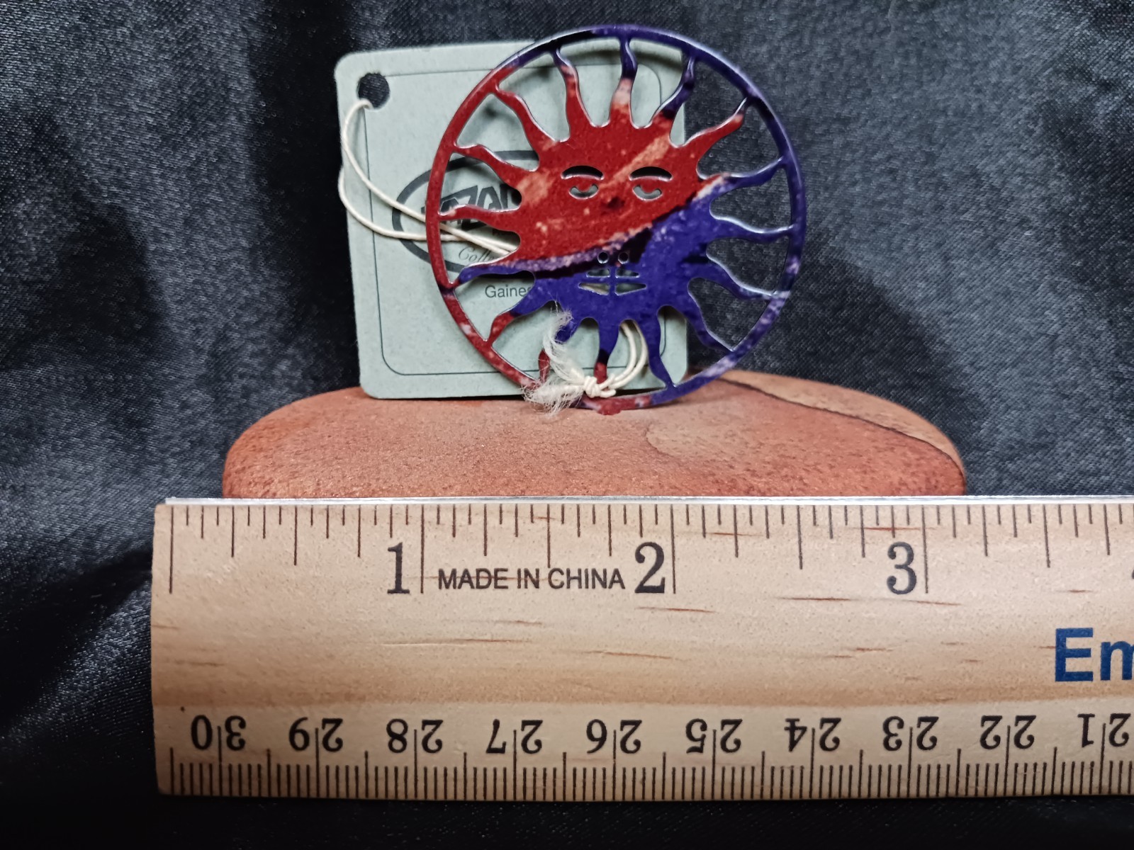 Lezart Collector Series Sun & Moon Metal on Stone Base Sculpture Figurine
