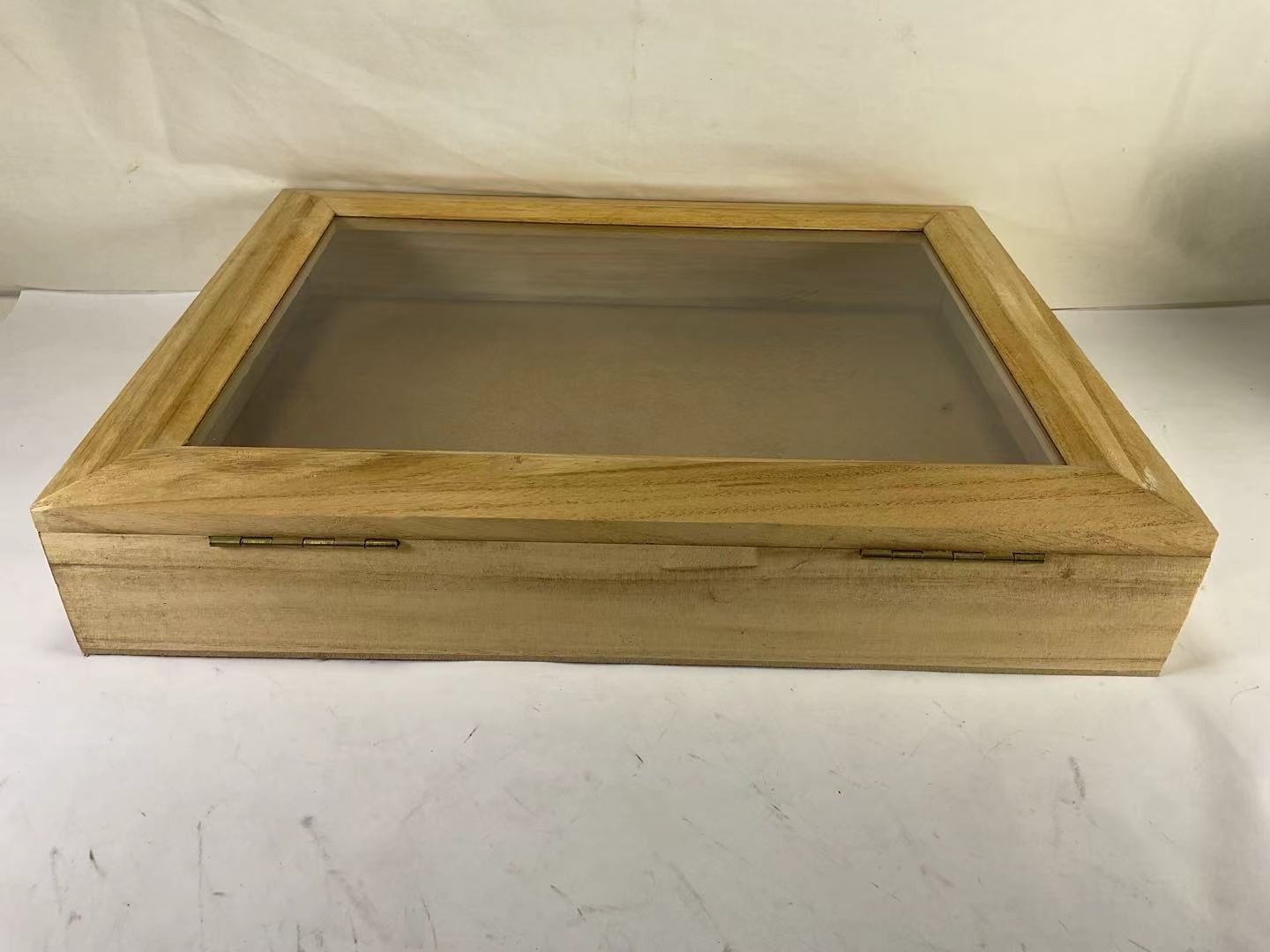 AAA32 Vintage Brown Wooden Three-Dimensional Hanging Photo Frame Display Box