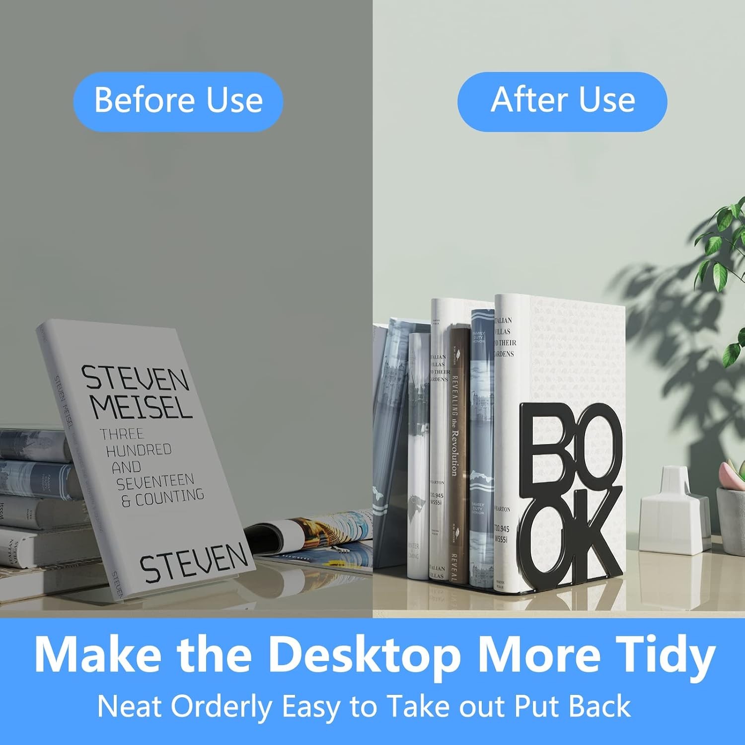 Book Ends,BookEnds Supports for Bookrack Desk,Bookend are Used for Books, Unique