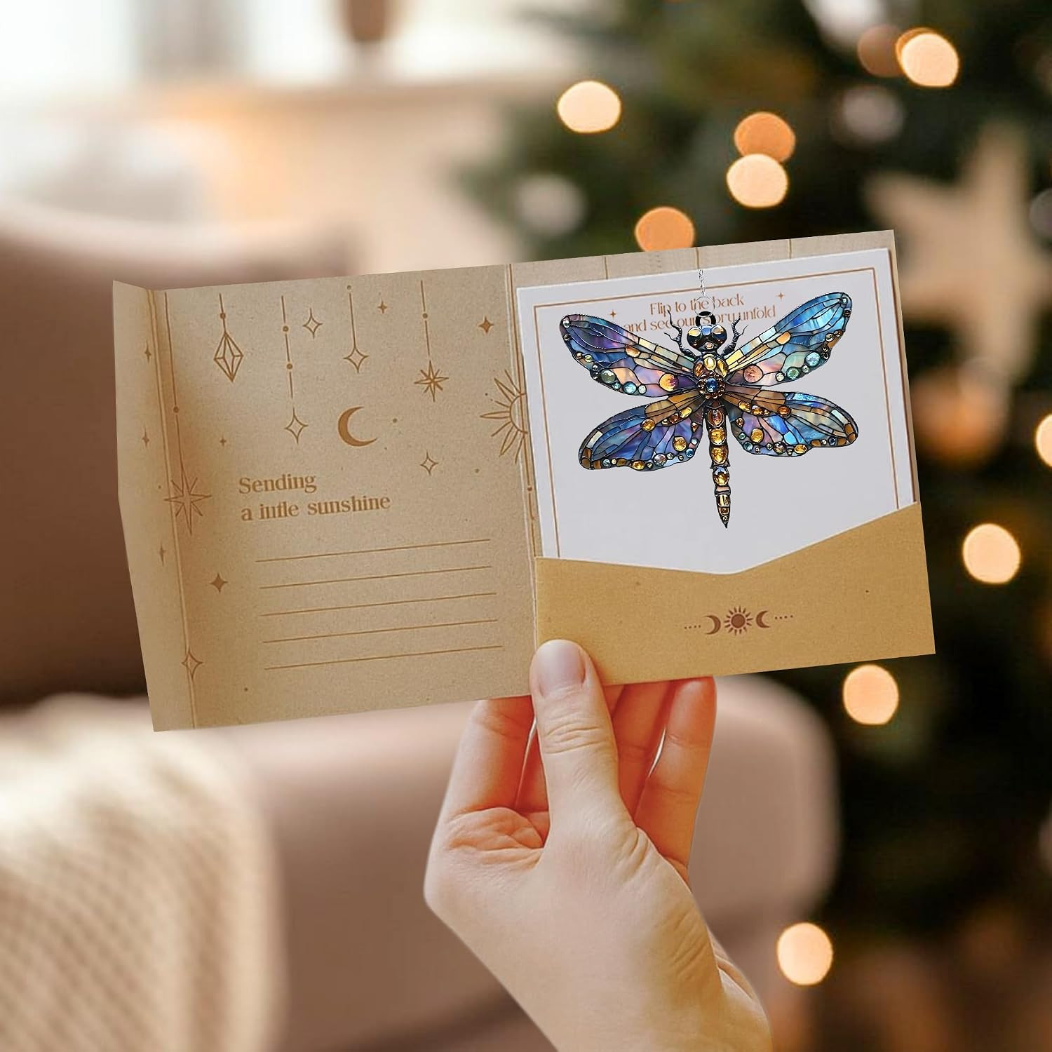 Dragonfly Acrylic Suncatcher, Bohemian Suncatchers for Window Hanging Ornament,