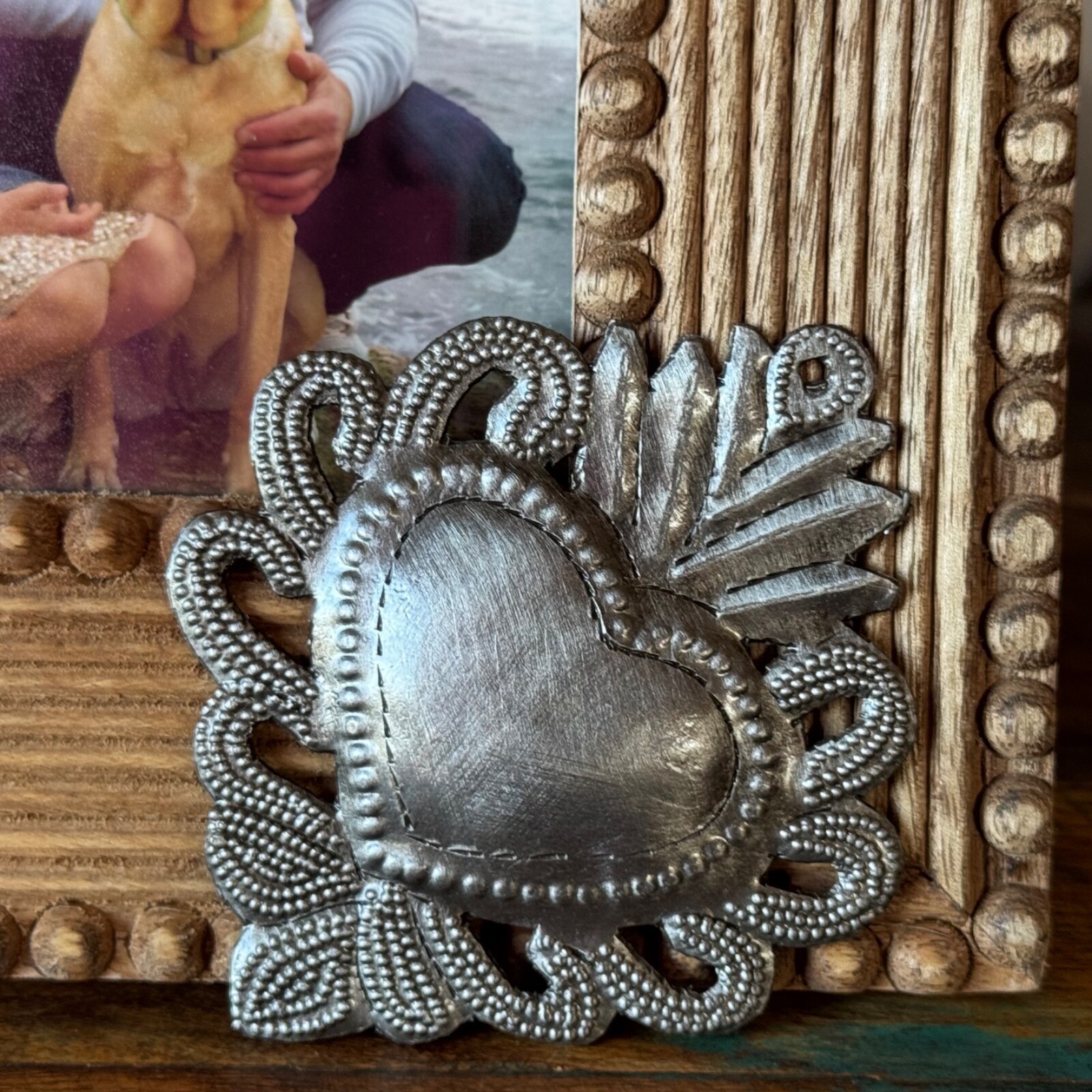 Sacred Heart, Handcrafted Haitian Metal Art, Religious Home Decor, Wall Art
