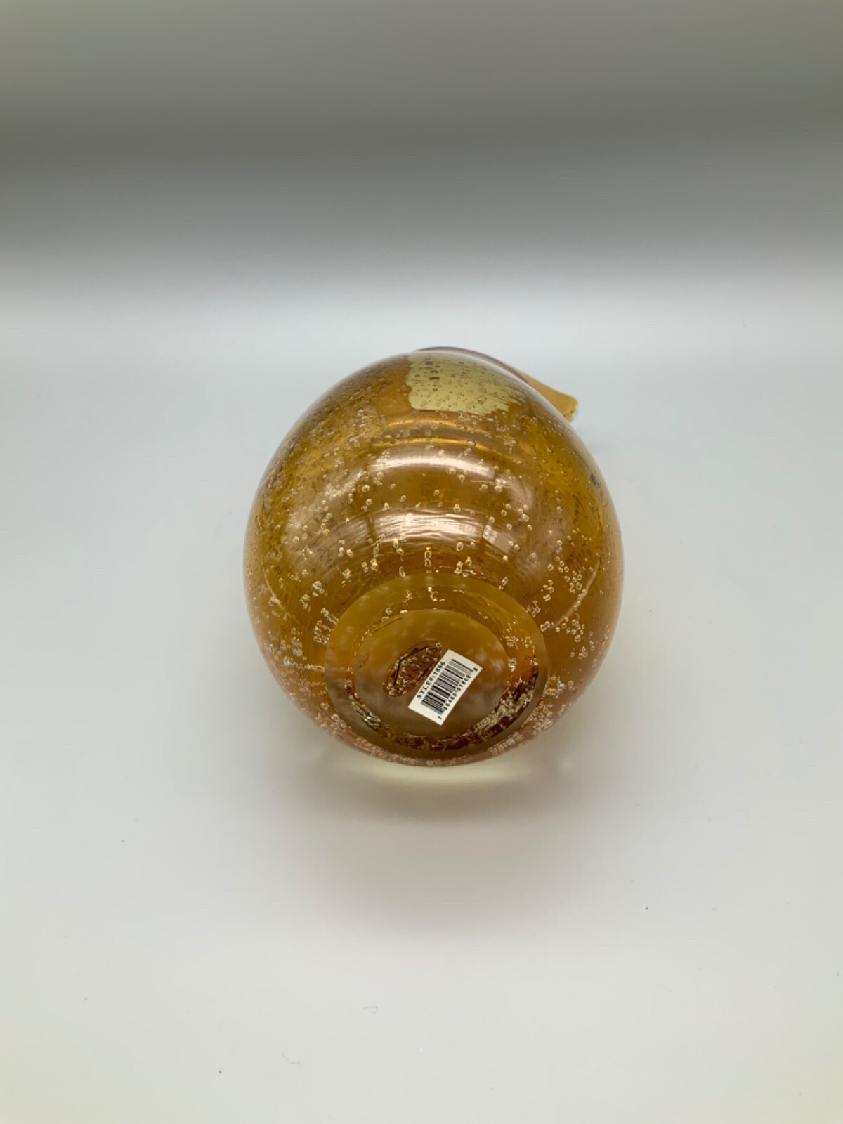 Vintage Amber Glass Bullicante Vase Heavy 3 lb. 9 oz. Home Essentials style 1806