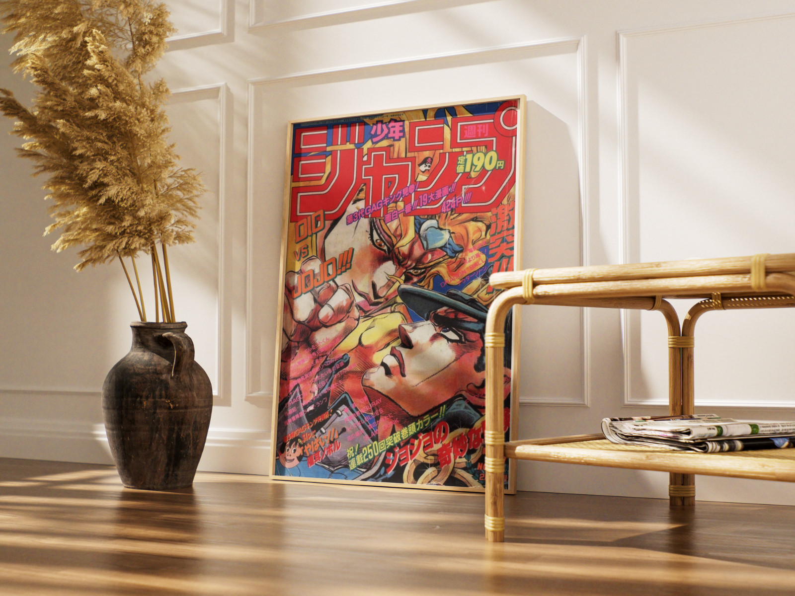 JoJo’s Bizarre Adventure Poster Print – Jotaro vs Dio Shonen Jump Art