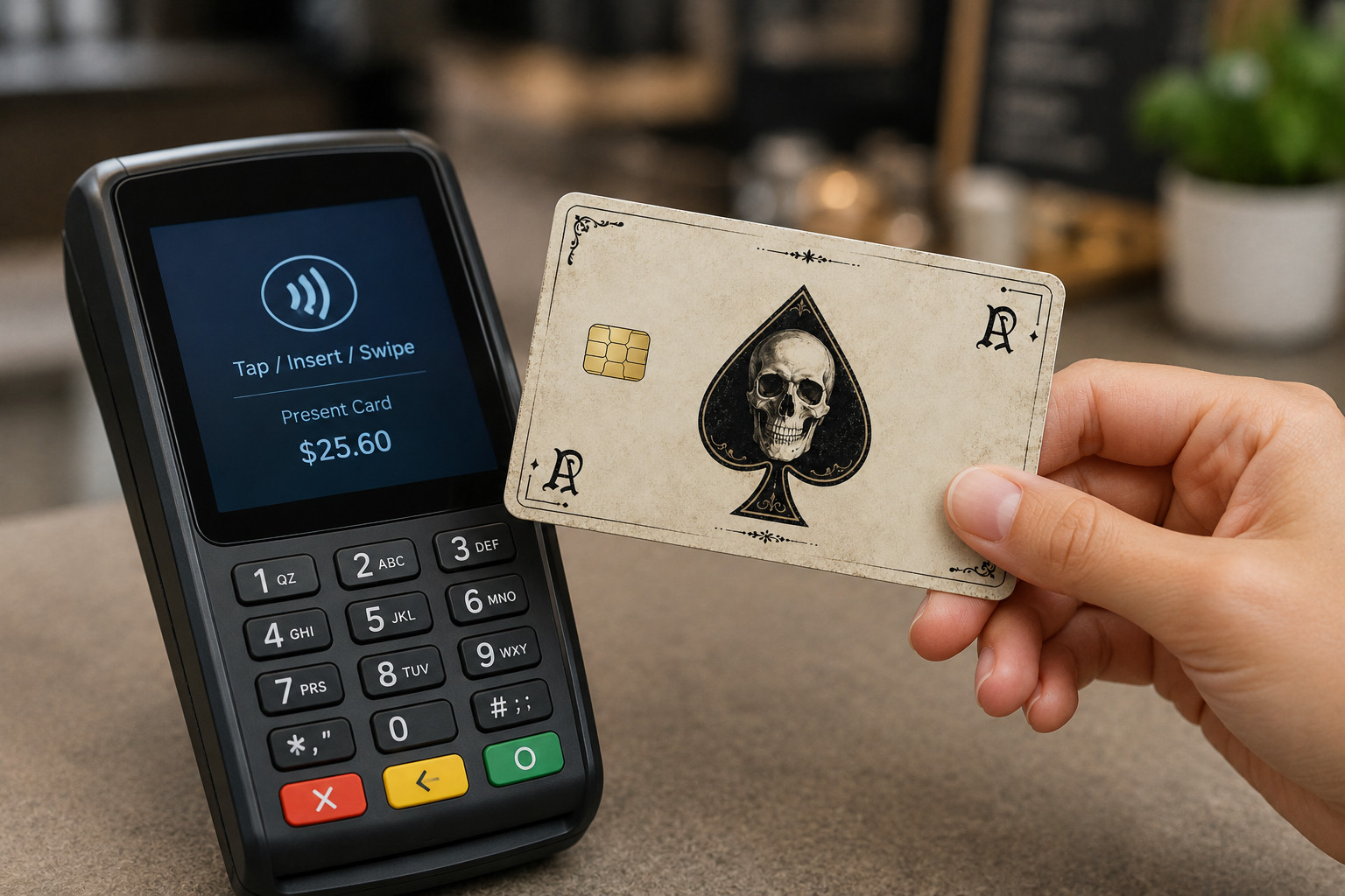 Debit Card Credit Card Skin Skull Ace of Spades Vinyl Sticker