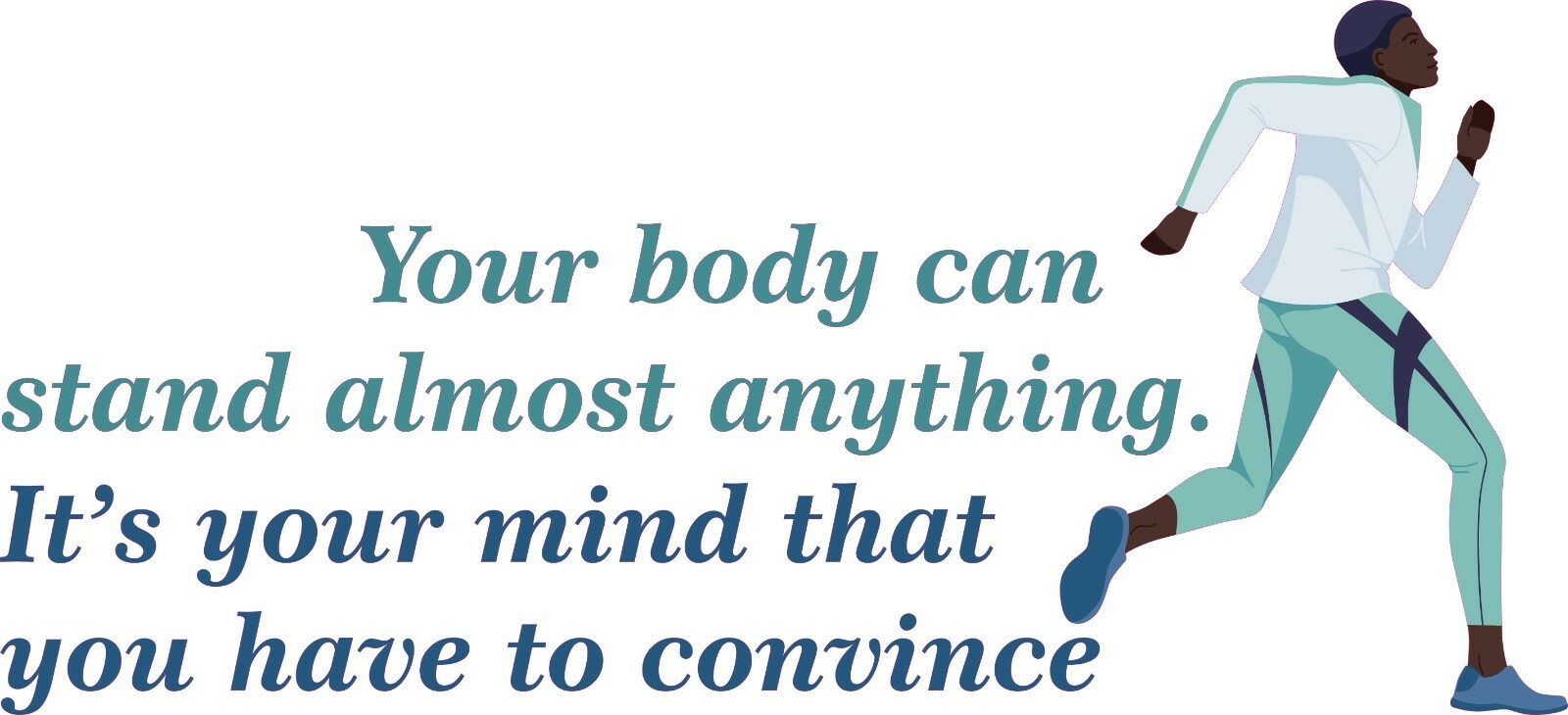 Motivational Fitness Quotes Sprint Exercise Vinyl Adhesive Home Wall Decal 9×20