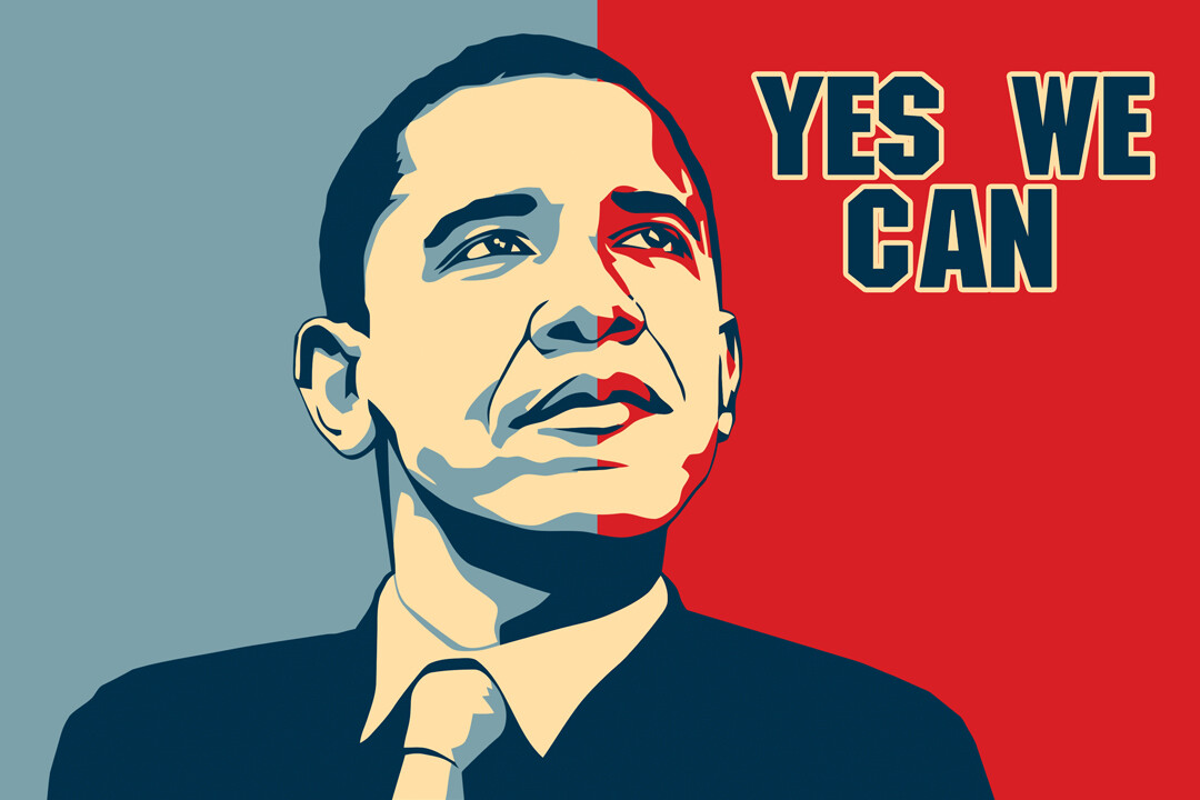 Barack Obama Yes We Can Art Wall Indoor Room Outdoor Poster – POSTER 20×30
