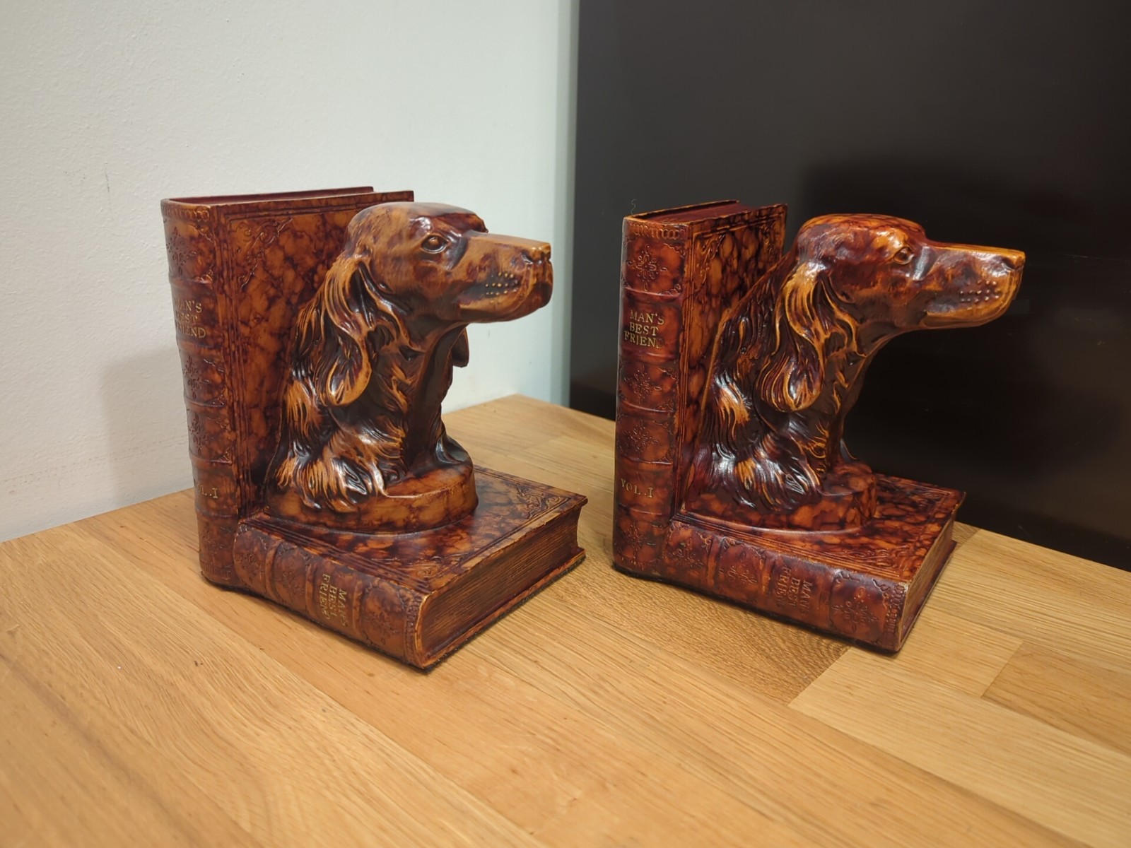Decorative Dog Bookends – Nob Hill – Man’s Best Friend – Heavy