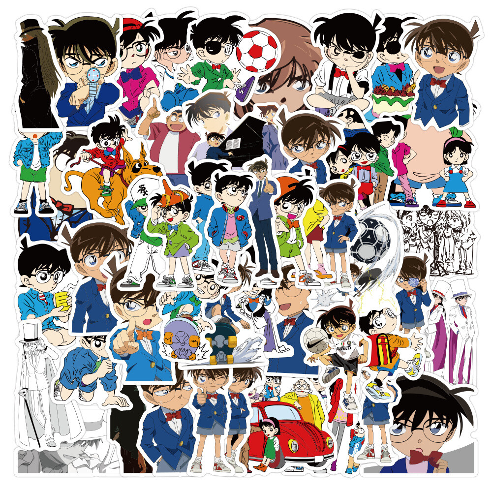 100Pcs Detective Conan Anime Sticker for Adults Teens Girls Water Bottles