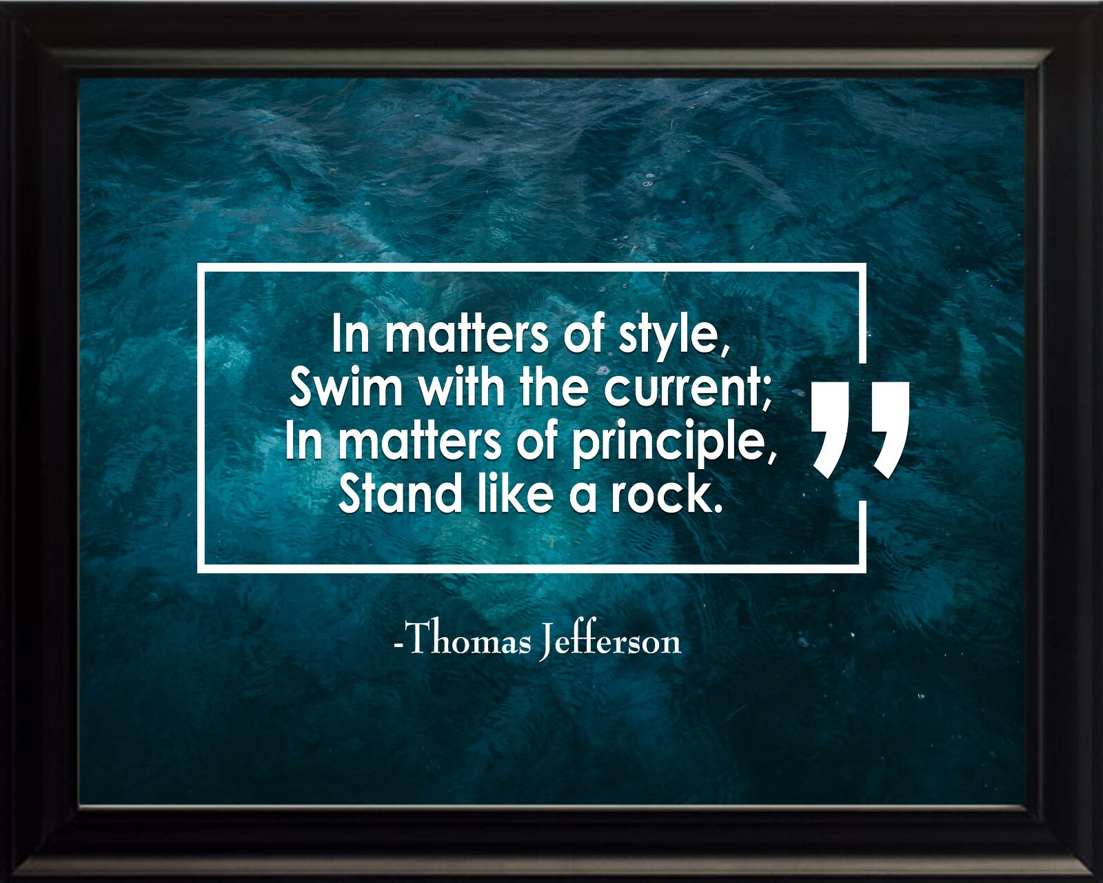 Thomas Jefferson On Matters Poster Print Picture or Framed Wall Art