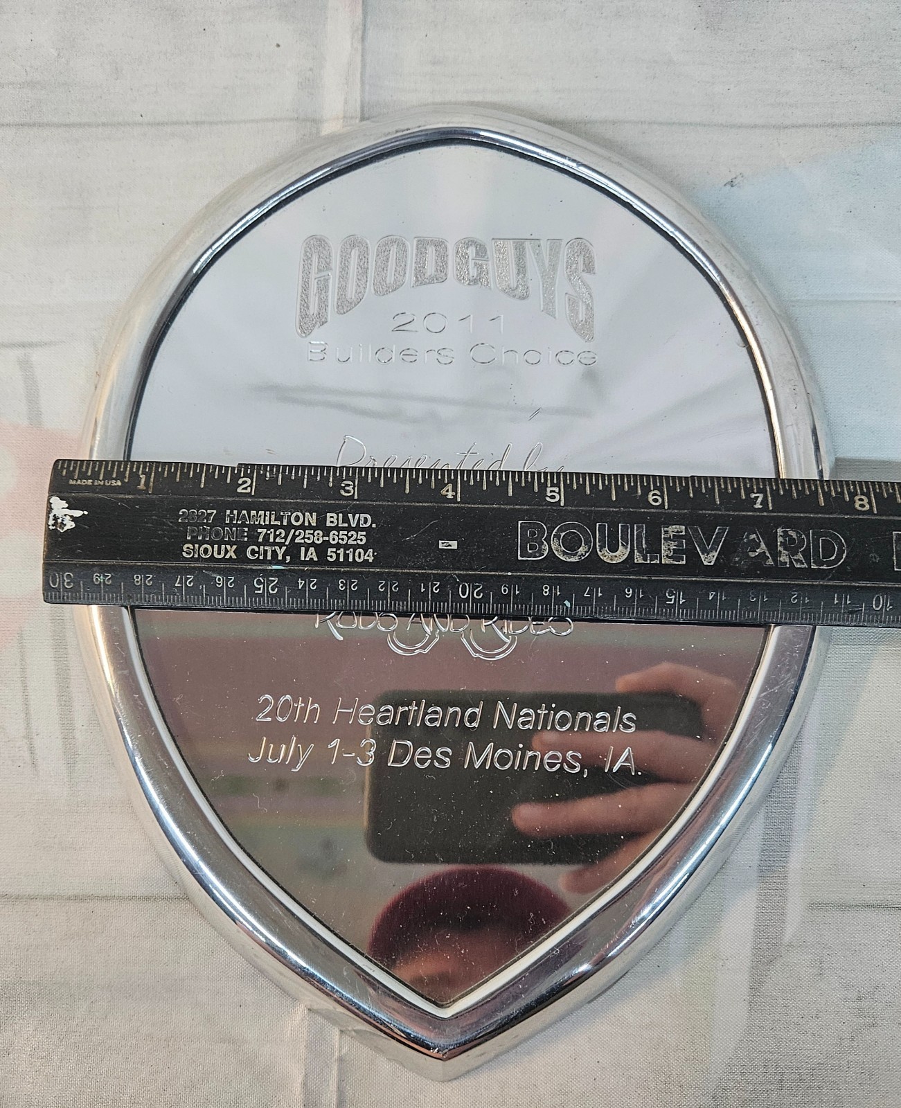 2011 Lakeside Rods & Rides Good Guys Builders Choice Wall Hanging Decor