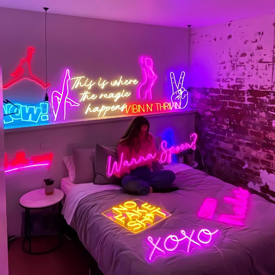 Custom LED Neon Sign – Business, Restaurants, Home Bar, Party, Wedding Décor