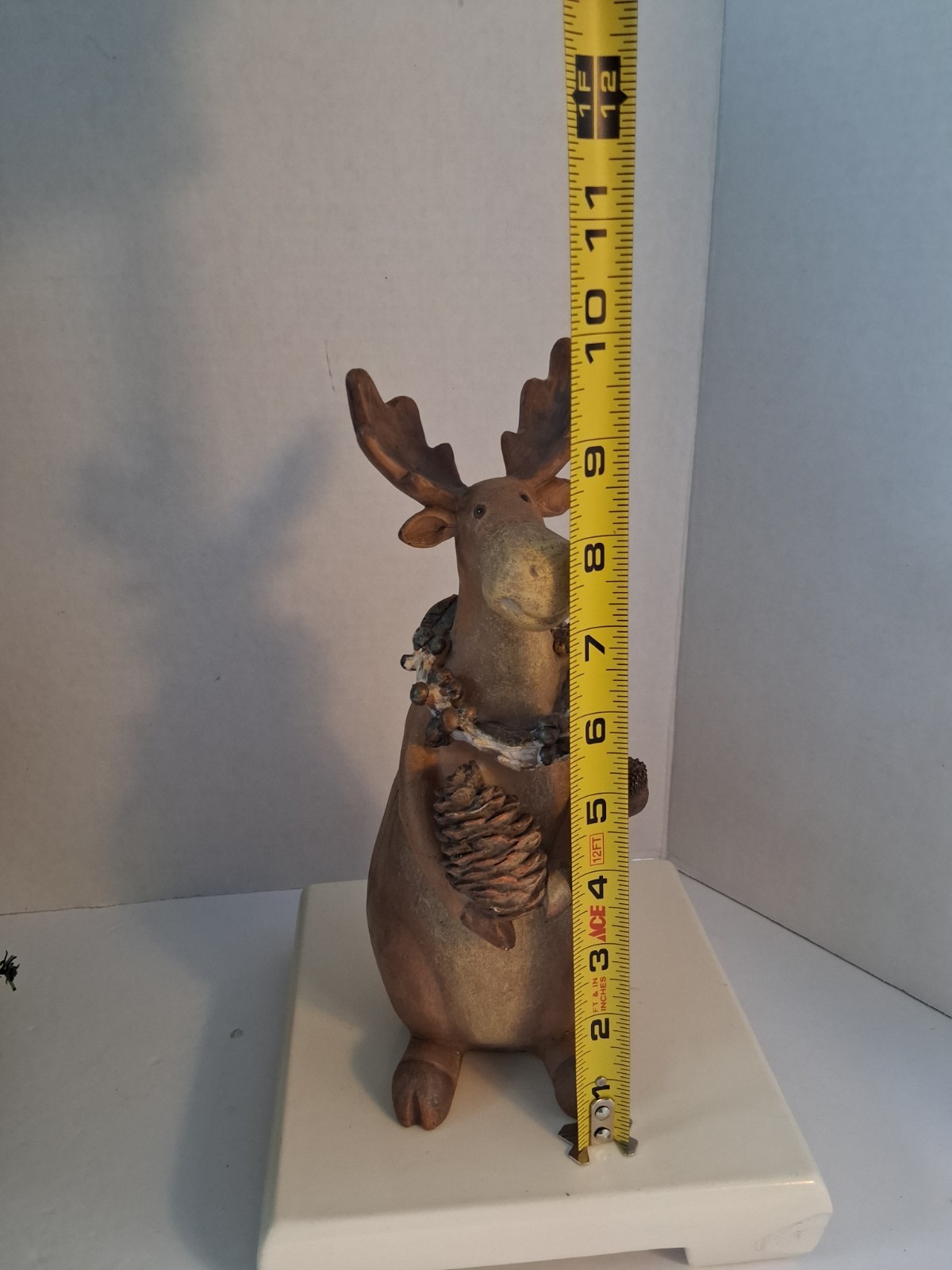 Rustic Moose Decorative Set; 3 Pcs! Figure; Sign & Small Metal Art Sculpture