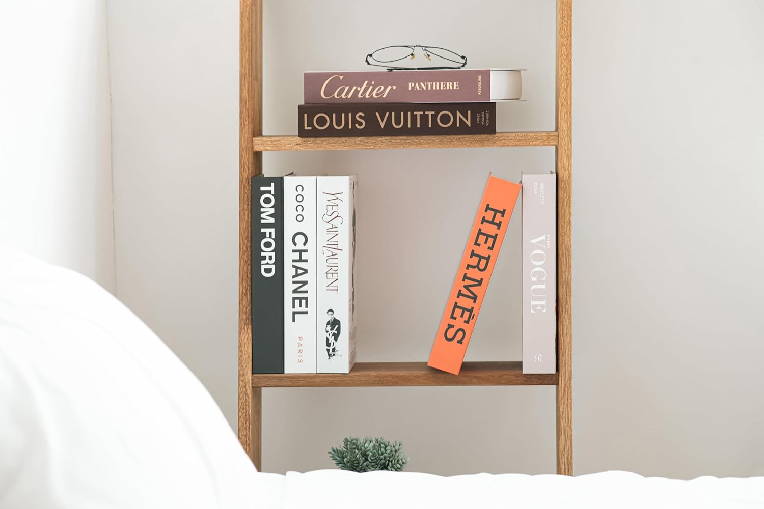 Luxe Large | 4 PCS Decorative Books for Home Decor | Coffee Table Book Decor | F