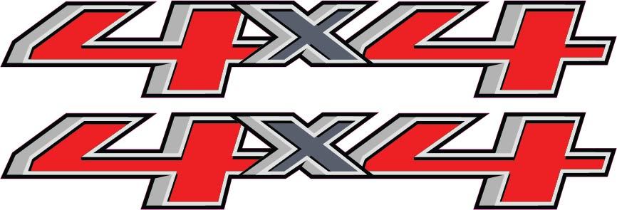 2014 – 2016 Aftermarket 4×4 Bedside Replacement Decals Sticker Set 4WD Chevy GMC