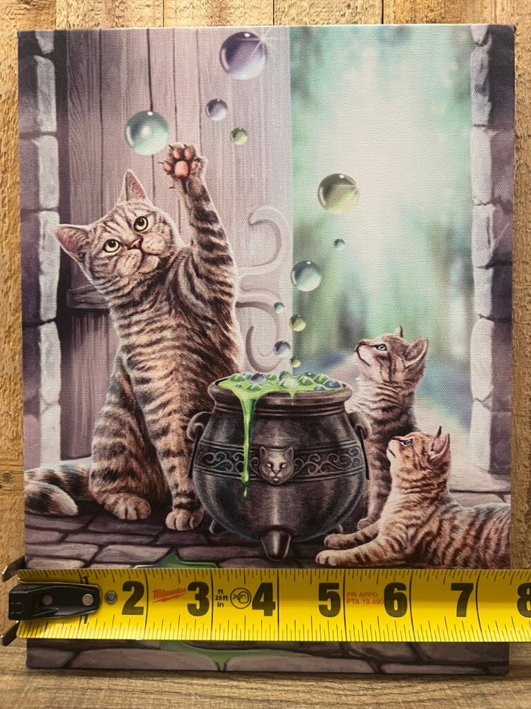 Cat Canvas/Wood Wall Art 9.5″ x 7.5″