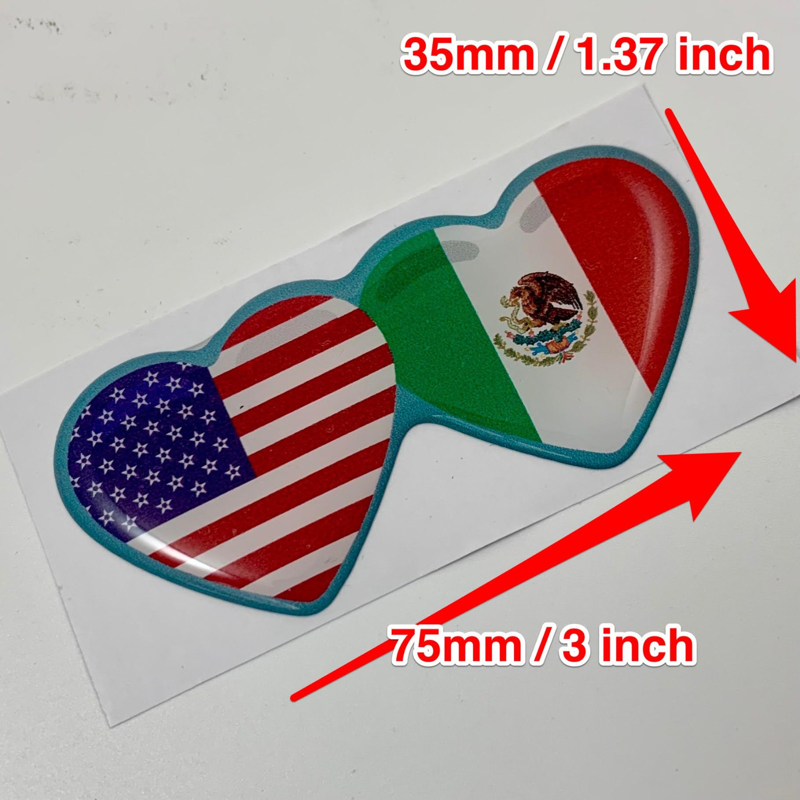 Epoxy resin dome 3d gel sticker Adhesive Crystal Flags