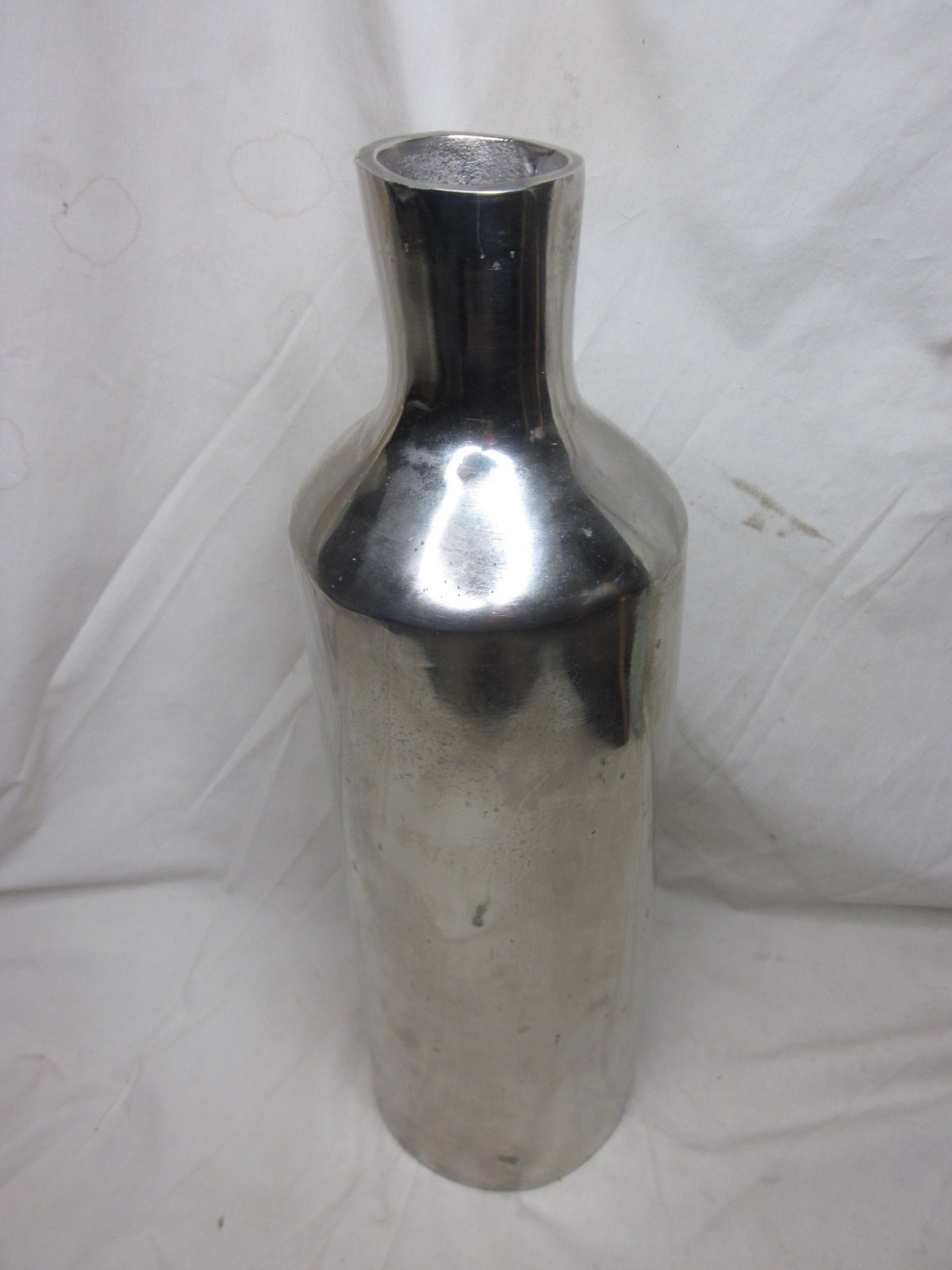 large metal vase 16″ reflective modern contemporary decorative flower home decor