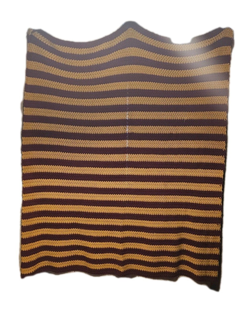 home made afghans 52” X 62” Stripe Vintage Granny Harry Potter