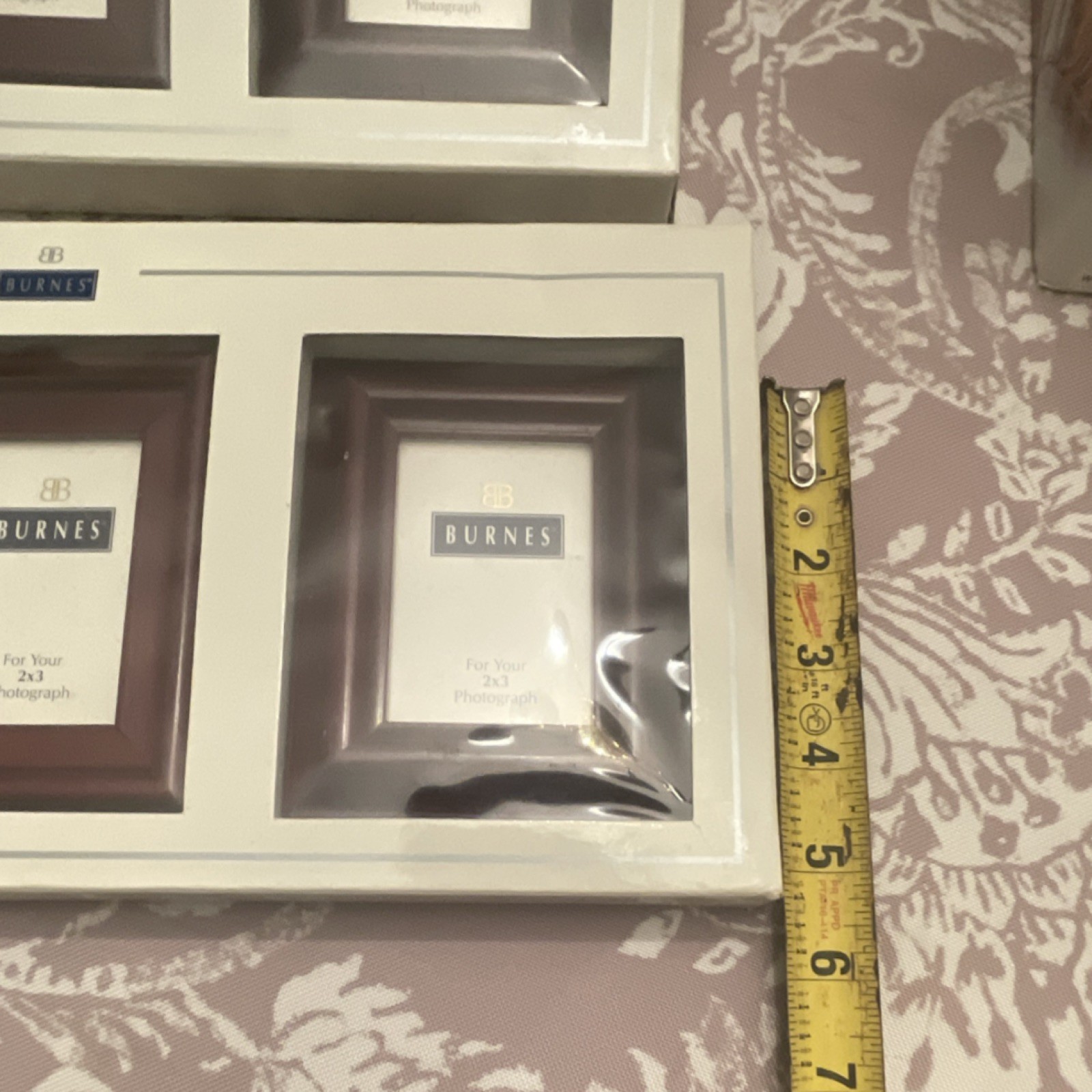 Burnes of Boston 3-Photo Collage Frame for 2×3 Photos Brown White Wood Rectangle