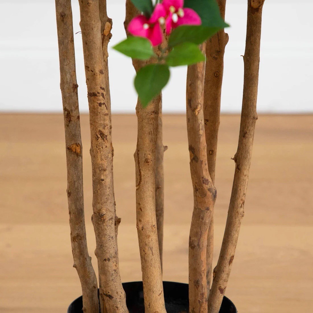 48″ Artificial Bougainvillea Tree Houseplant, Pink/Green Floral Decor