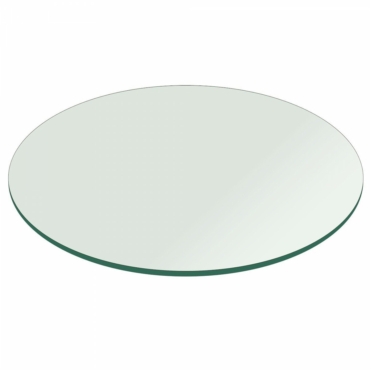 Round Table Top 20″ Glass Top Coffee Table 1/2″ Tempered Glass Flat Polish Edge