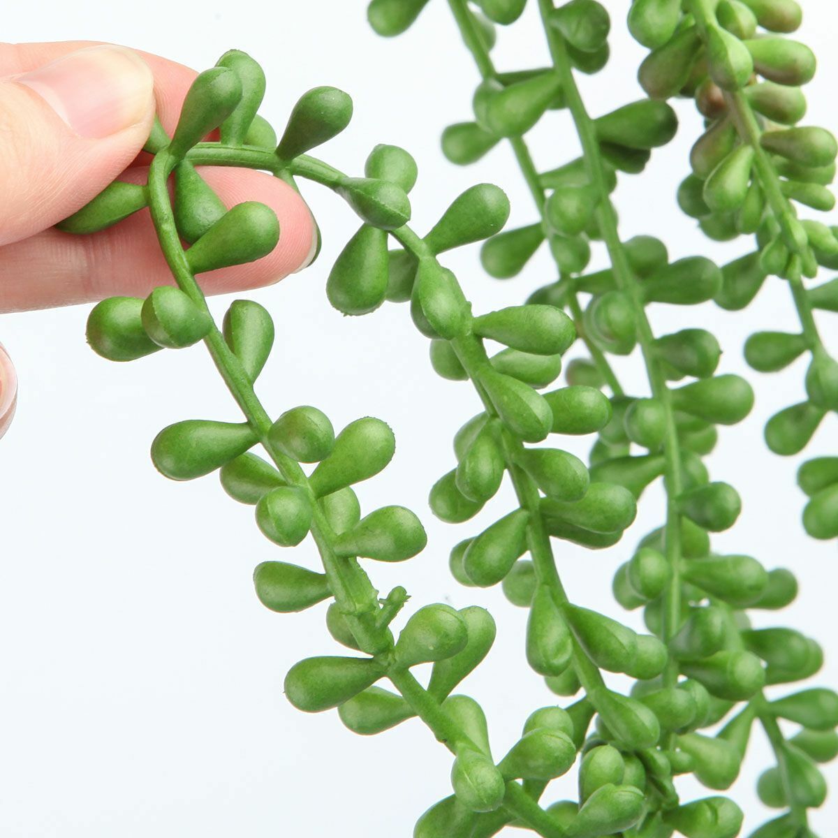 2x Artificial Hanging Plant Fake Vine Ivy Succulents String of Pearls Home Decor