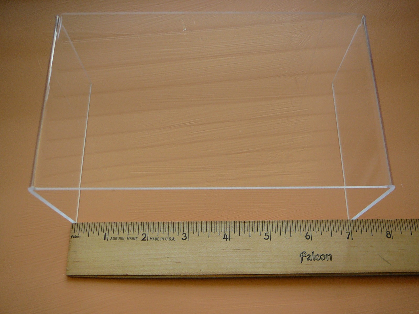 7″ x 4″ x 3″ x 3mm T Clear Acrylic Risers Display Stands (by T’z Tags) Lot of 8