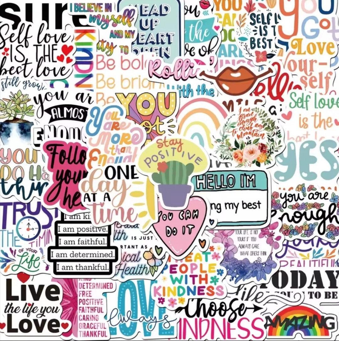 20 PCS Inspirational Motivational Quotes Sayings Stickers BRAND NEW